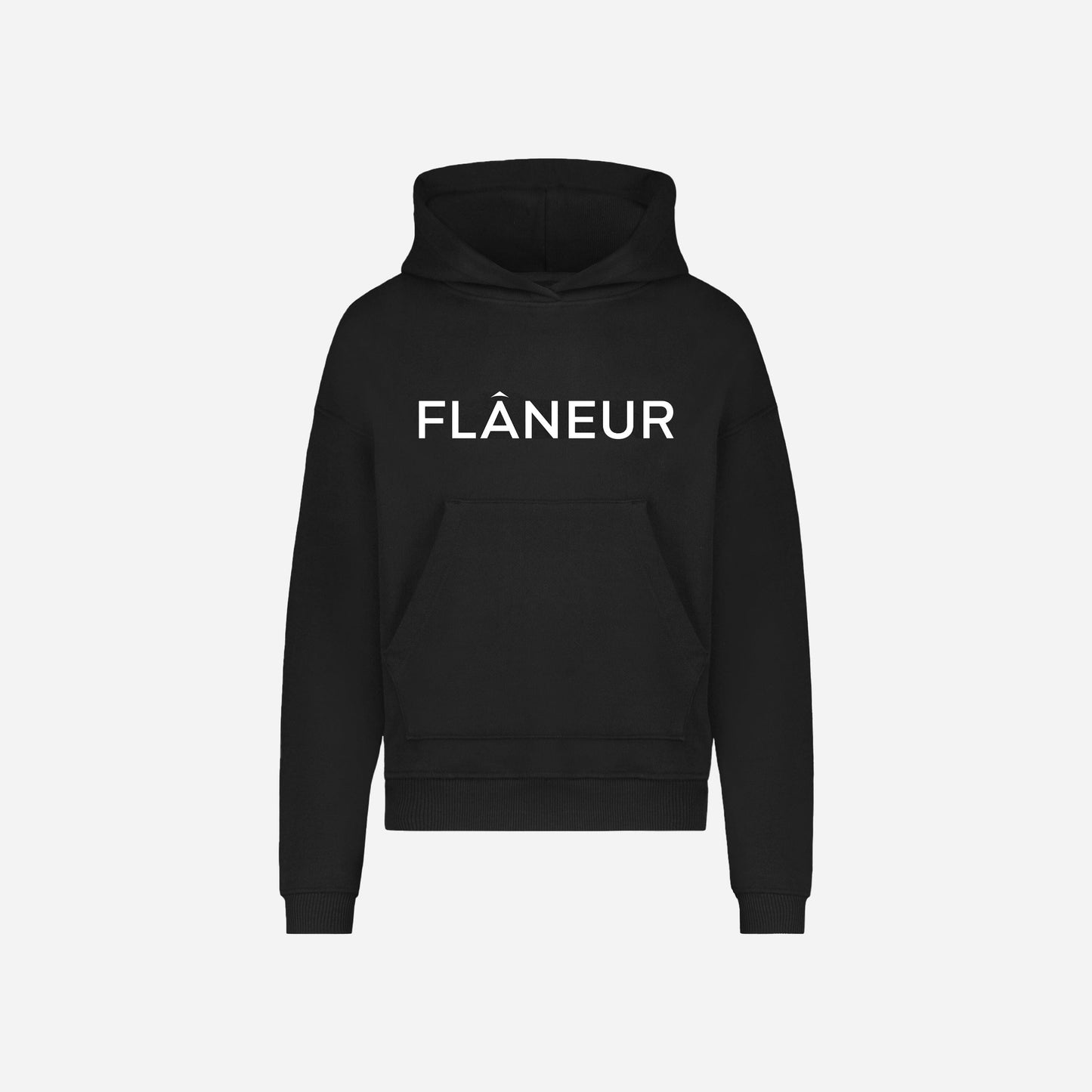 Printed Logo Hoodie | Black