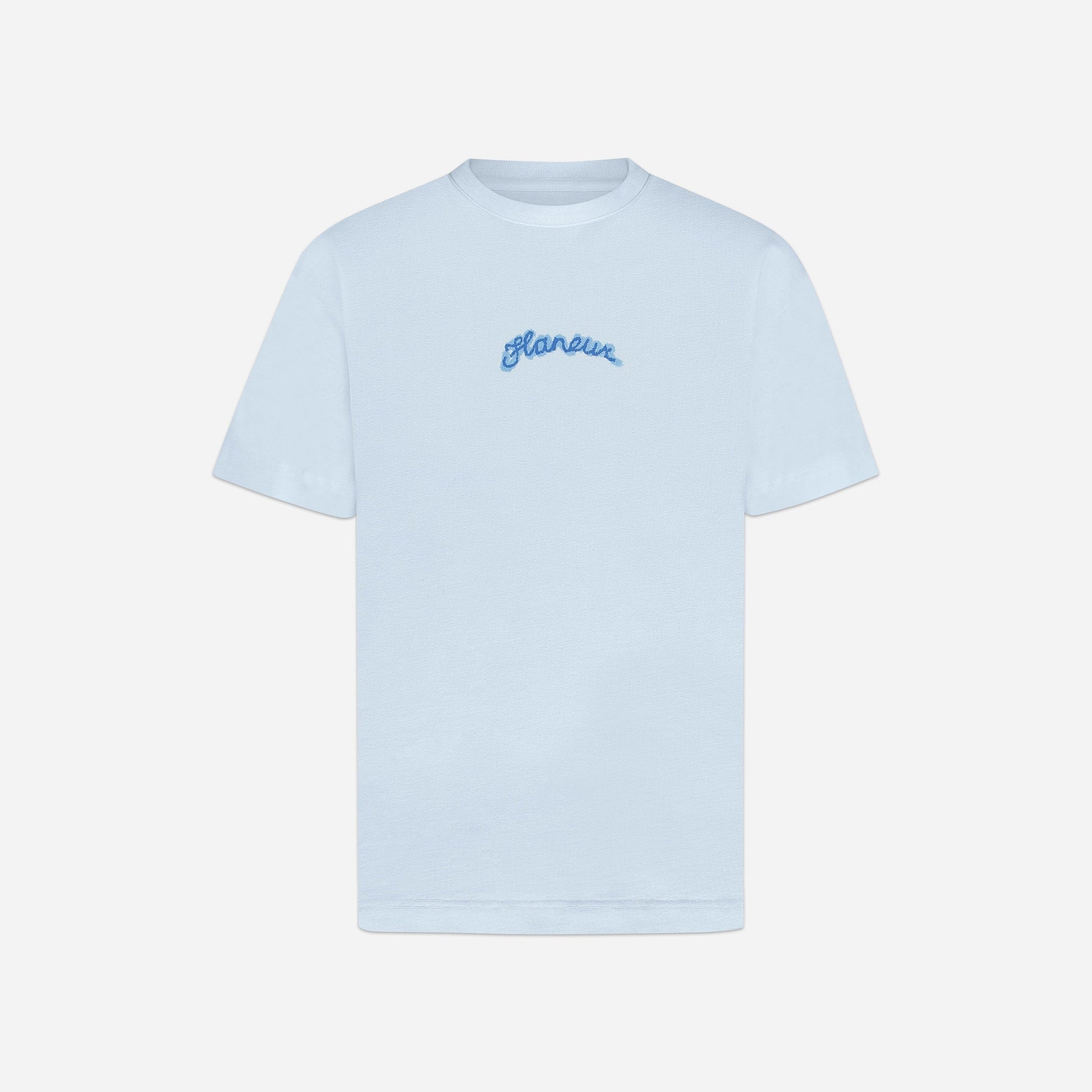 Signature Marker Graphic T-Shirt | Light Blue