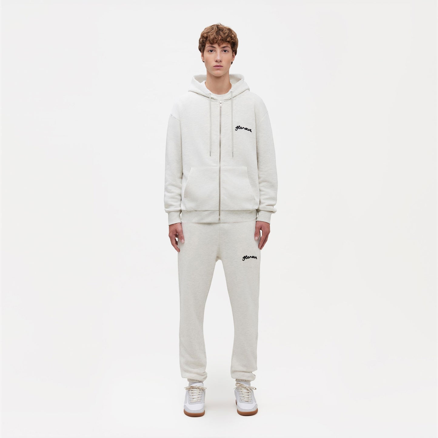 Signature Zip-Up Hoodie | Heather Cool Grey