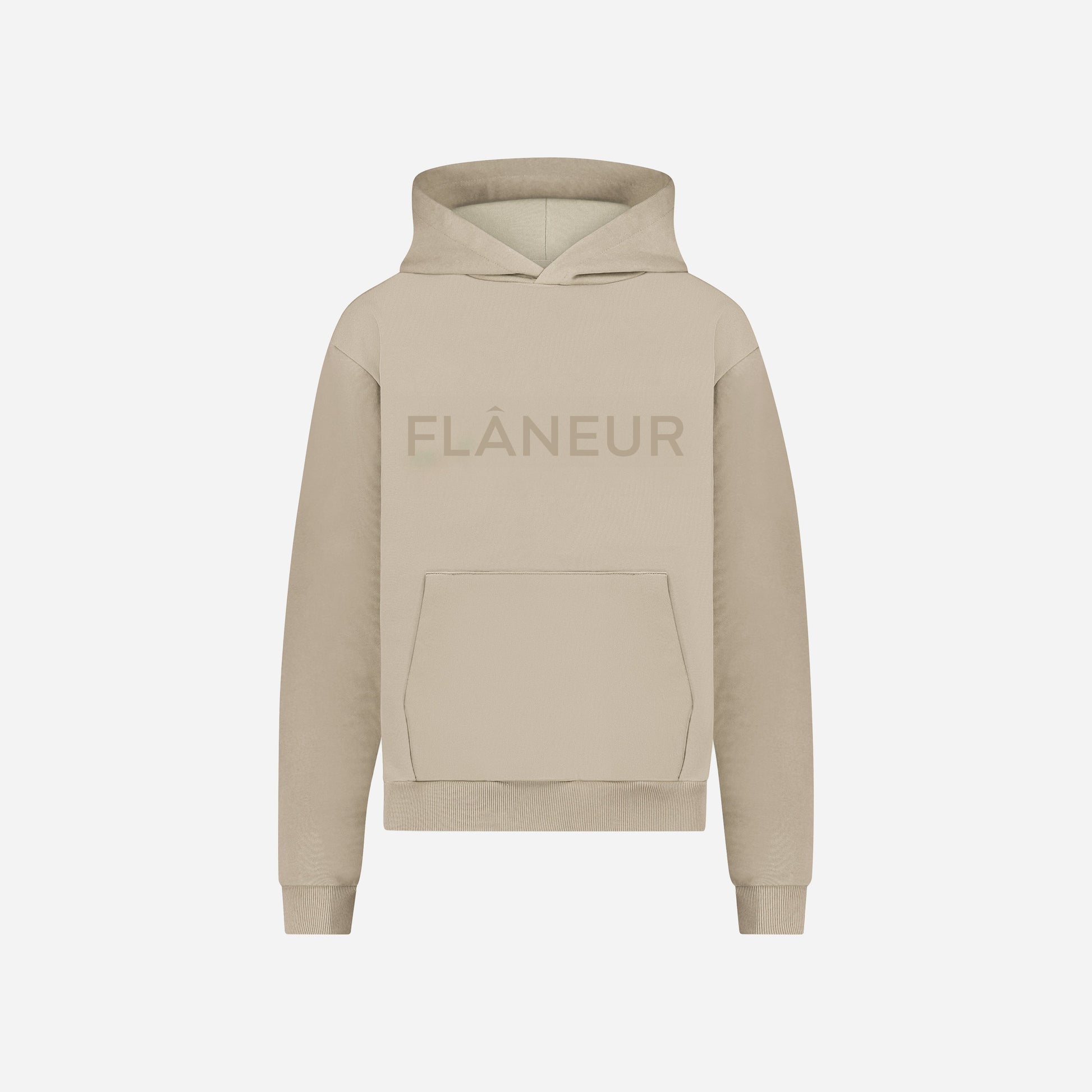 Tonal Logo Hoodie | Sand