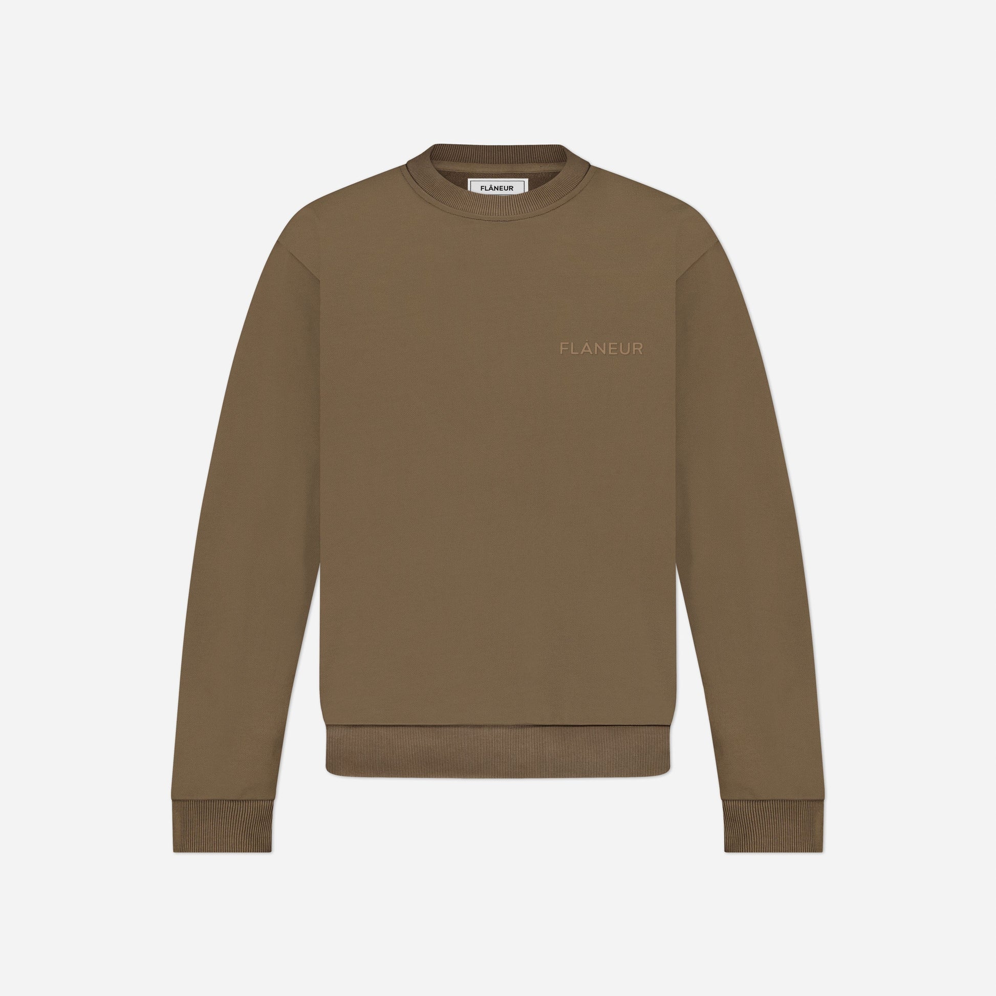 Tonal Logo Sweater | Brown