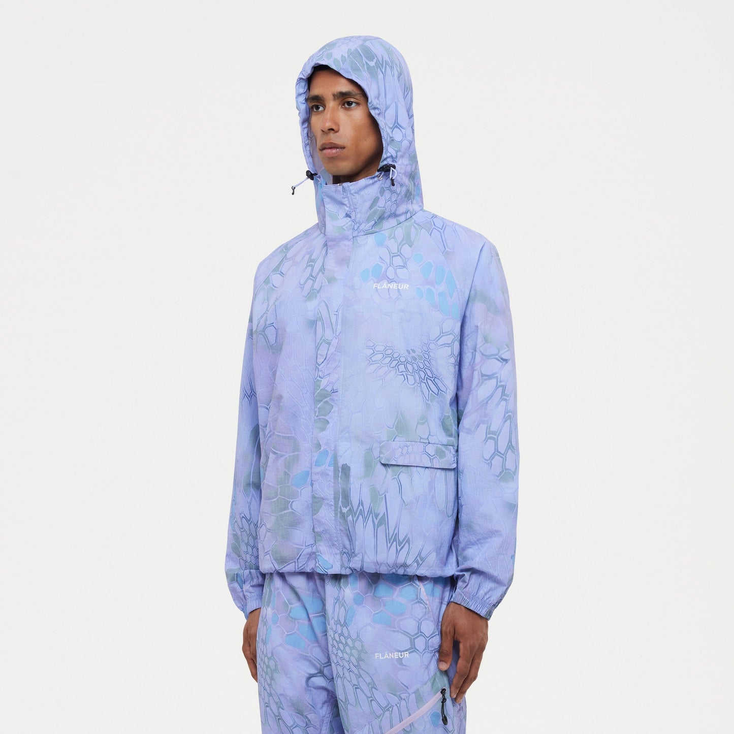 Turtle Nylon Jacket | Blue/Purple