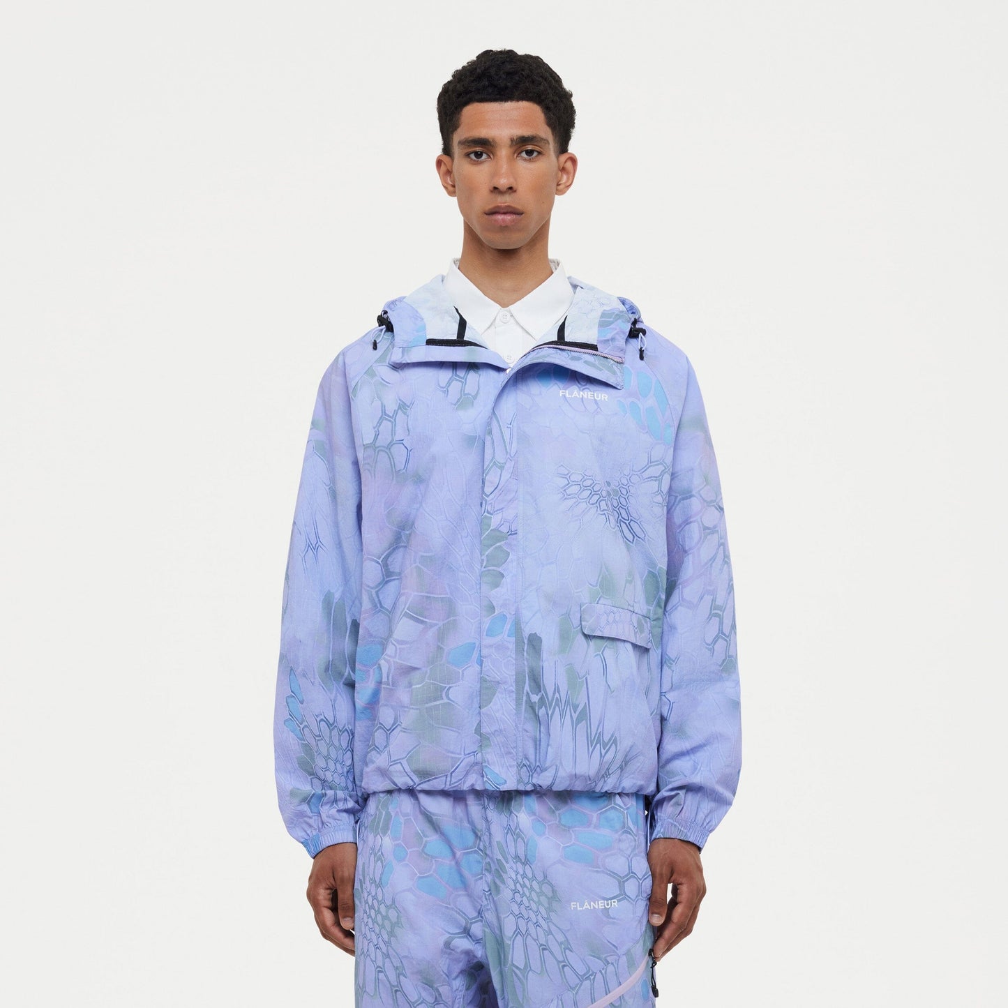 Turtle Nylon Jacket | Blue/Purple