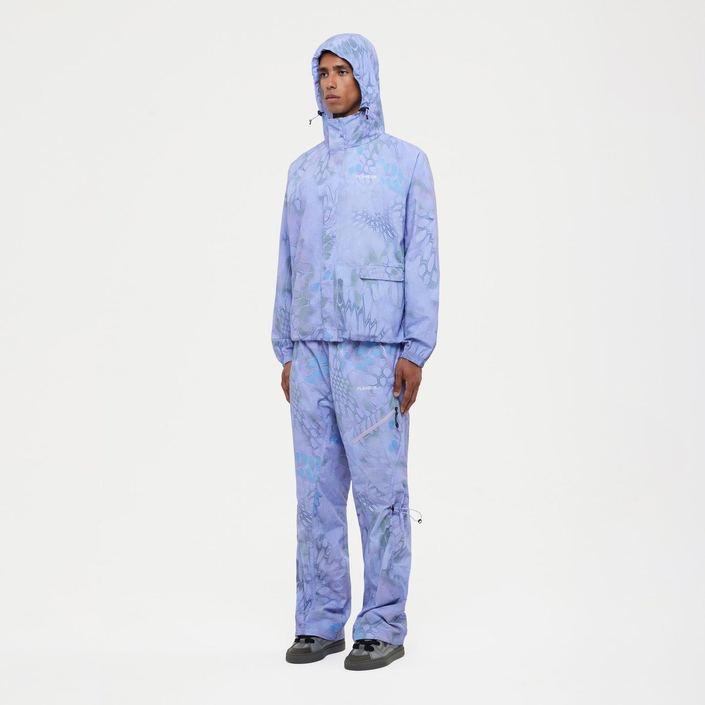 Turtle Nylon Jacket | Blue/Purple