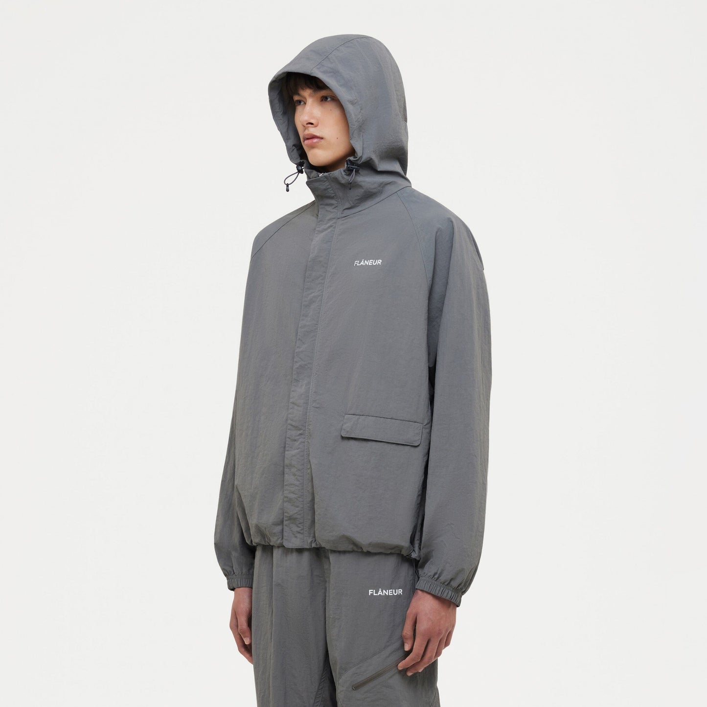 Turtle Nylon Jacket | Grey