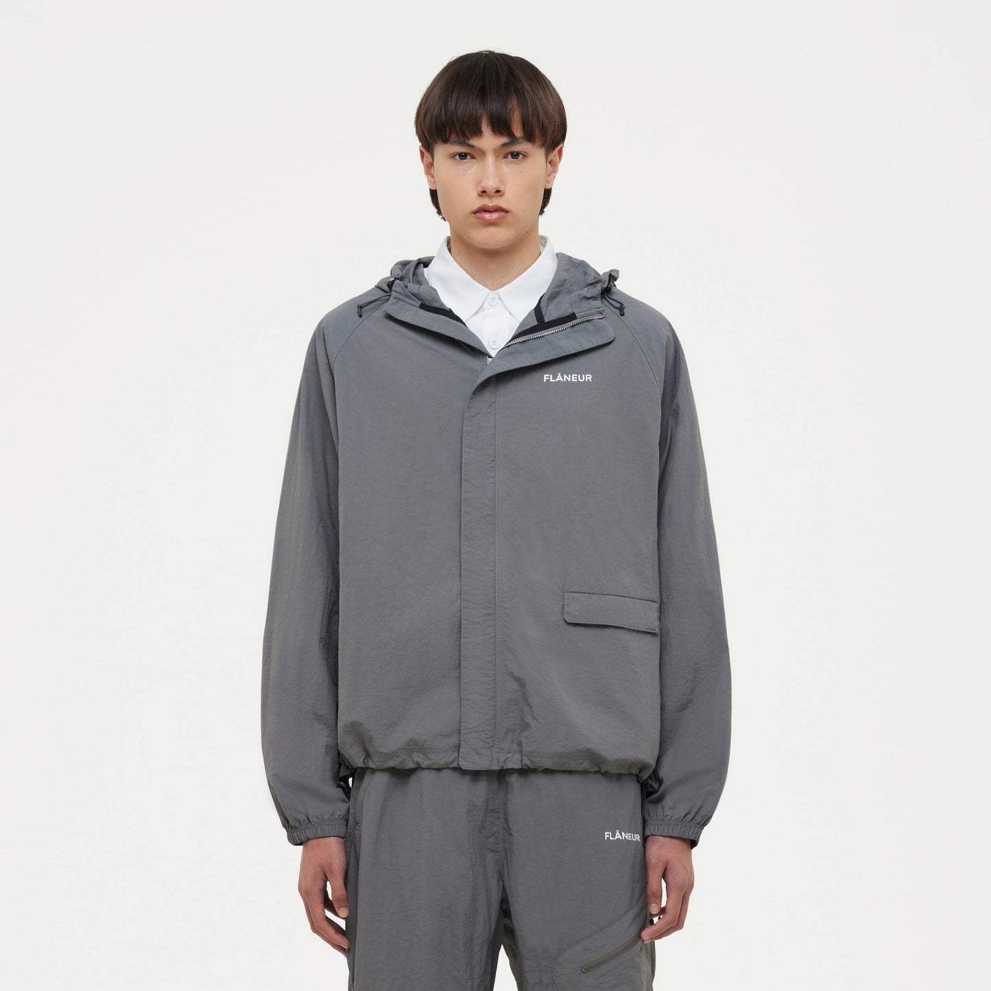 Turtle Nylon Jacket | Grey