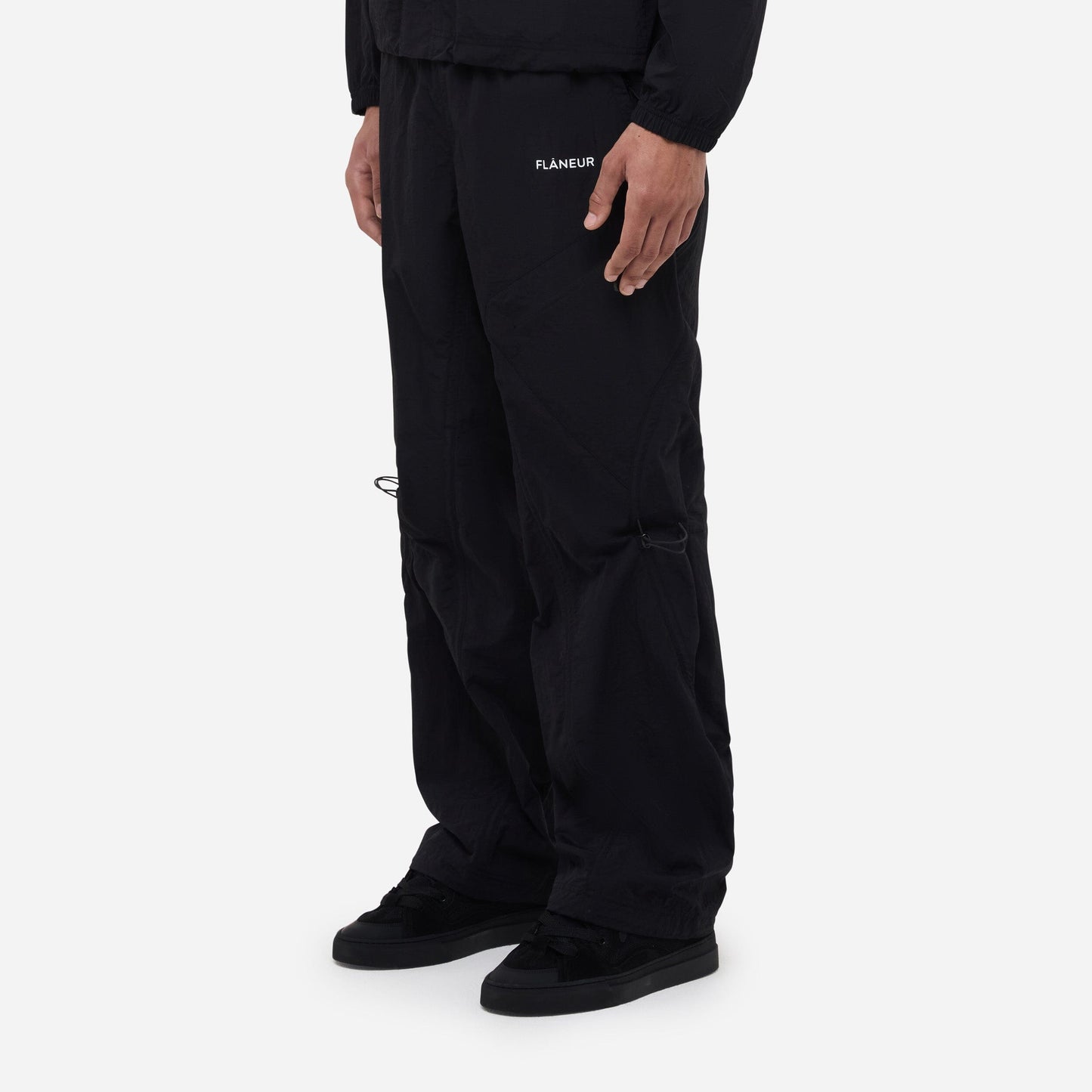 Turtle Nylon Trousers | Black