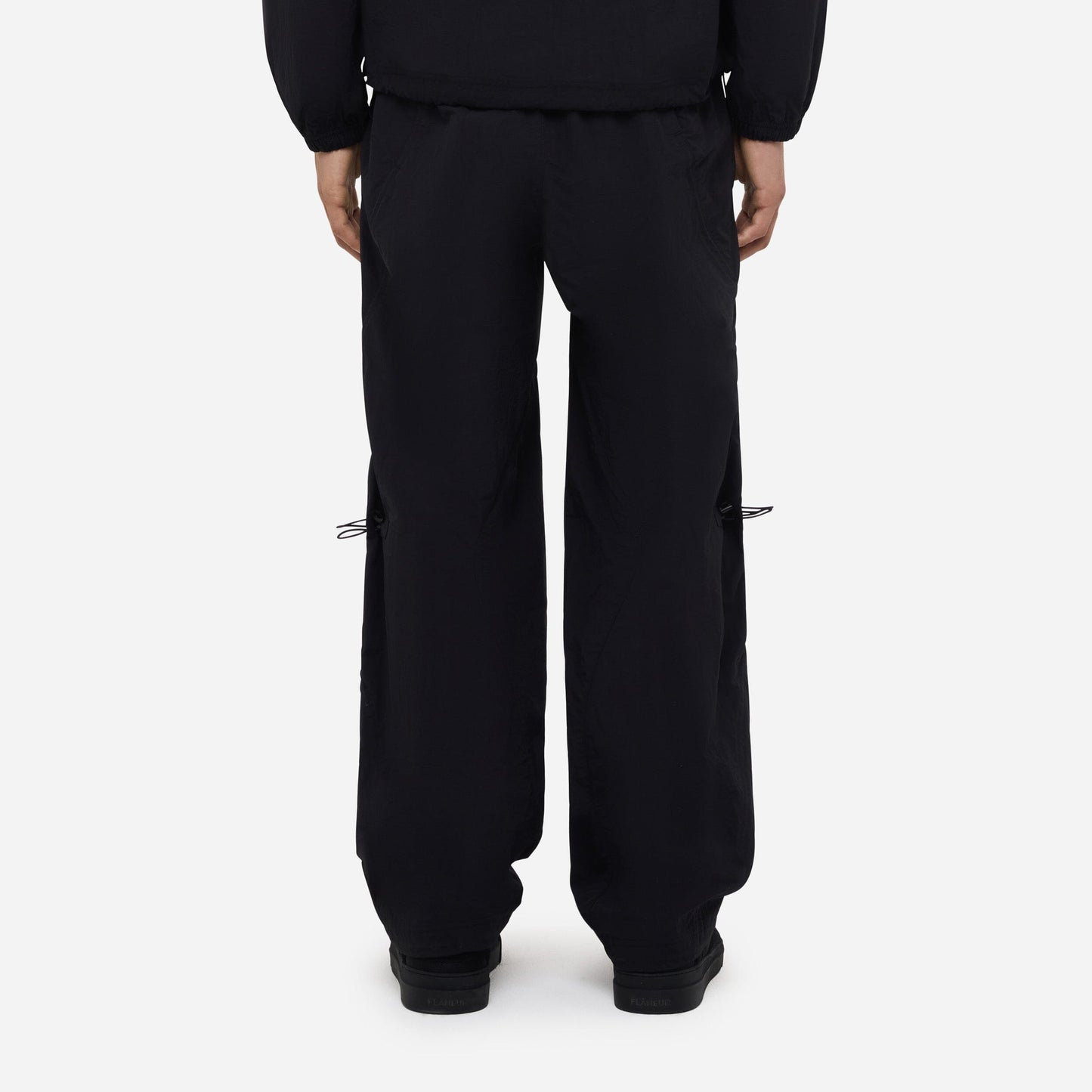 Turtle Nylon Trousers | Black