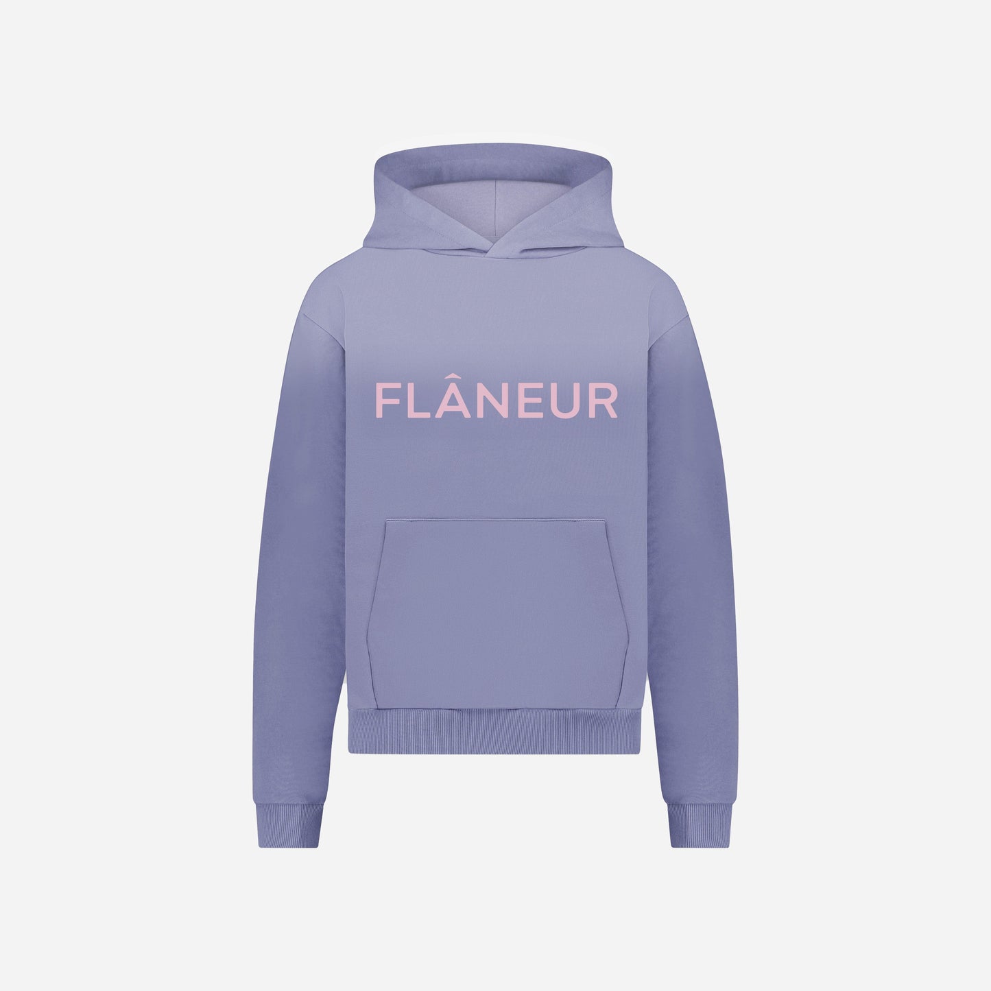Washed Puffed Logo Hoodie (500GSM) | Purple