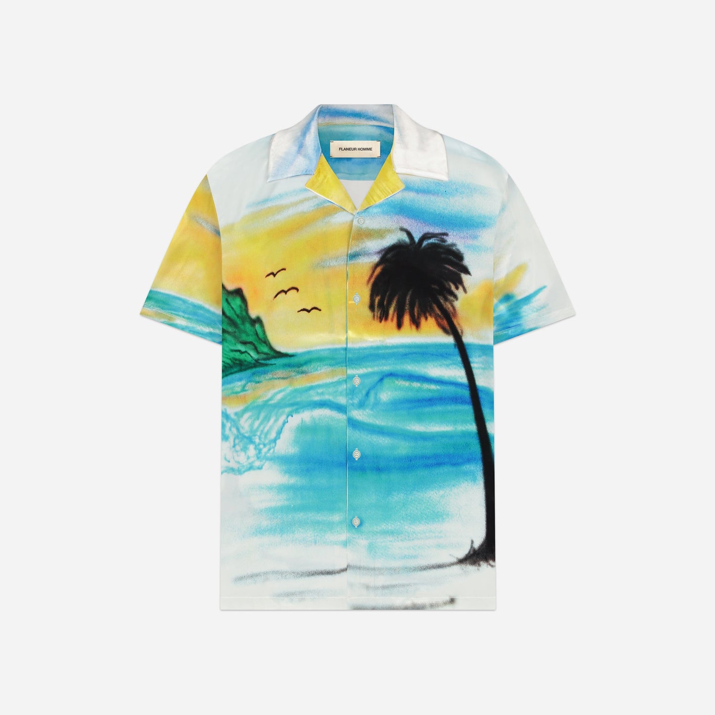 Airbrushed Silk Shirt