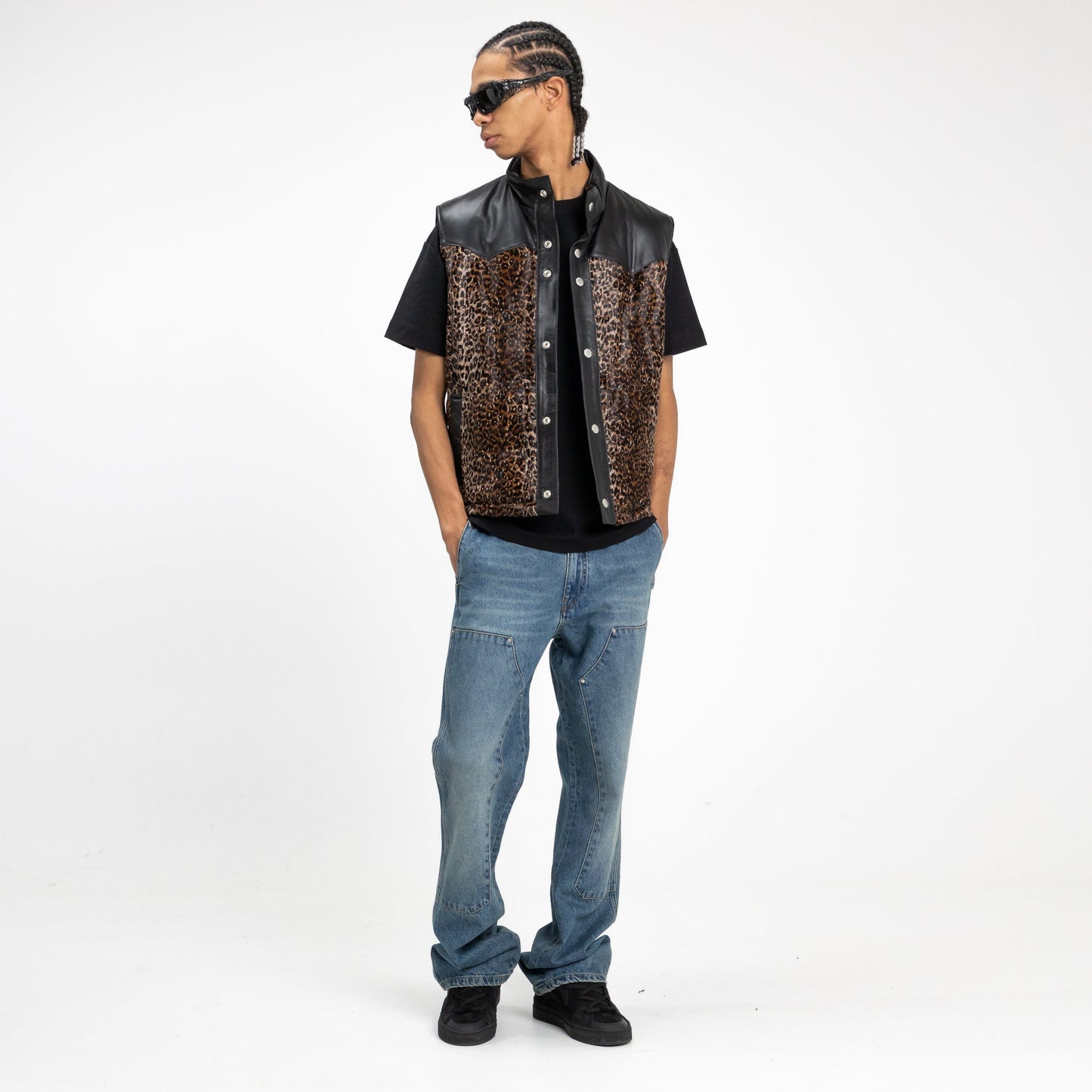 Carpenter Straight Jeans in Blue Denim