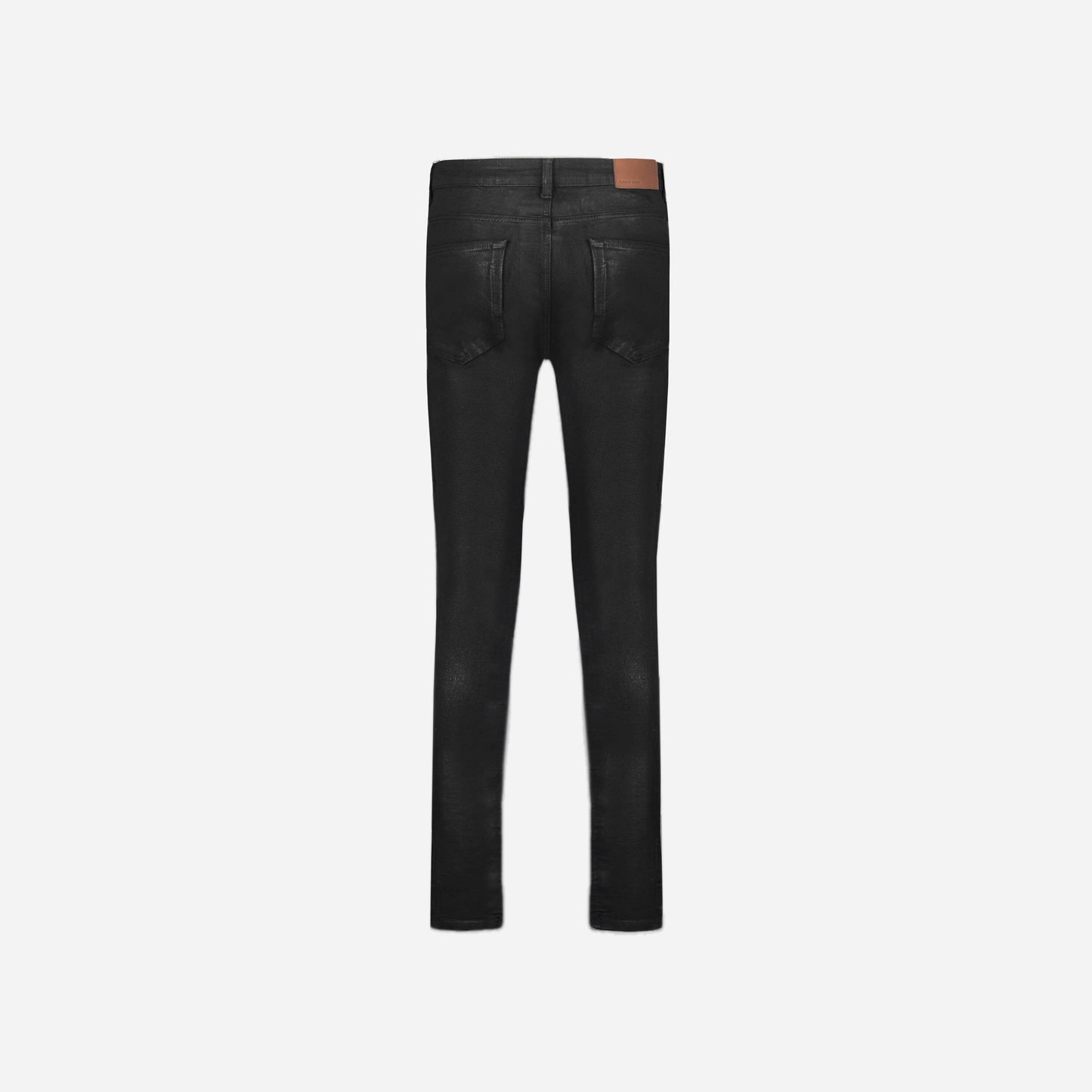 Essential Skinny in Waxed Black Denim