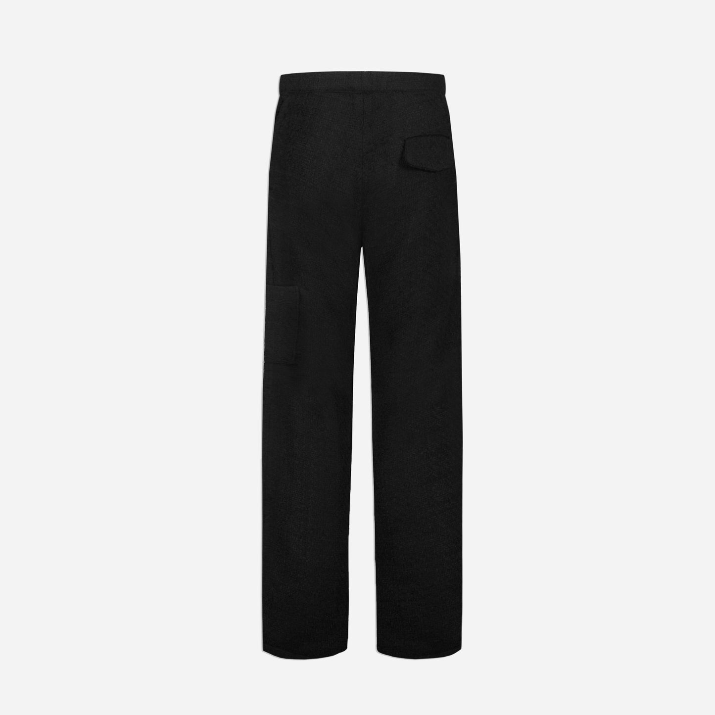 Flared Pantalon in Black Tweed