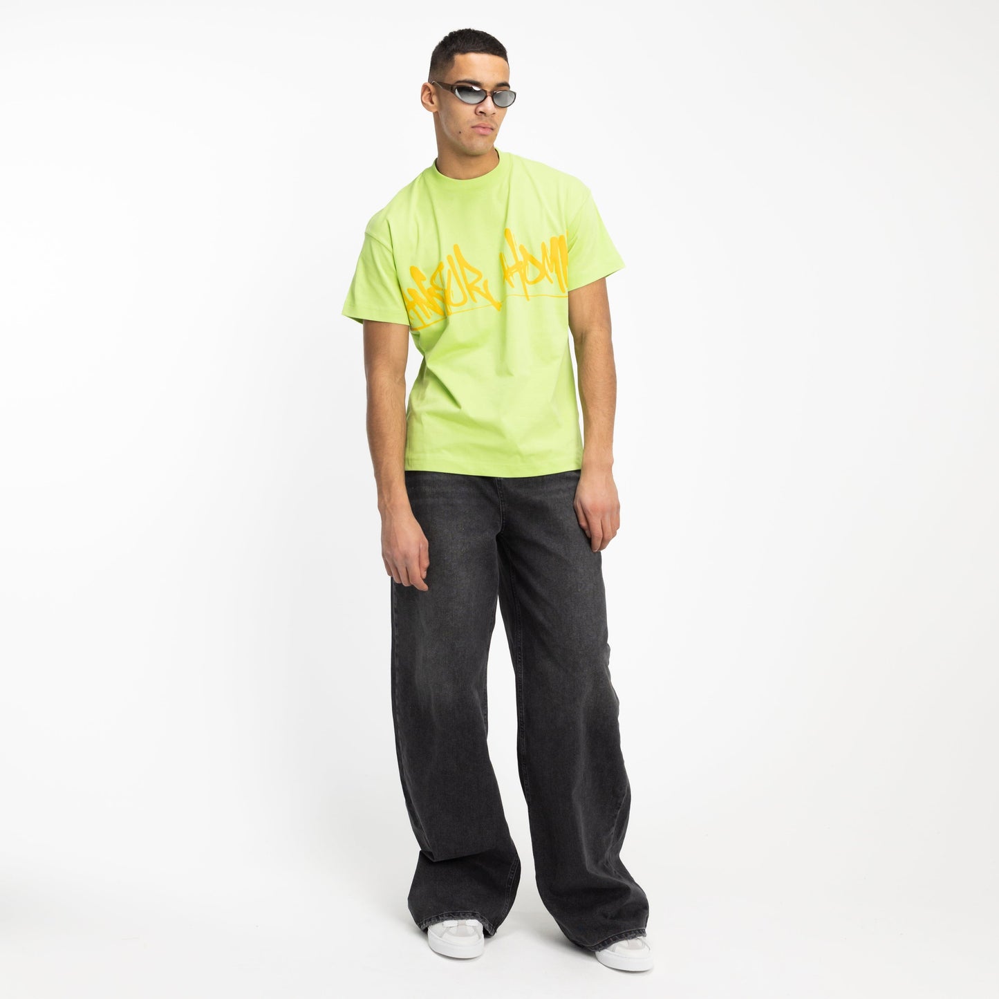Graffiti All Over T-Shirt in Green