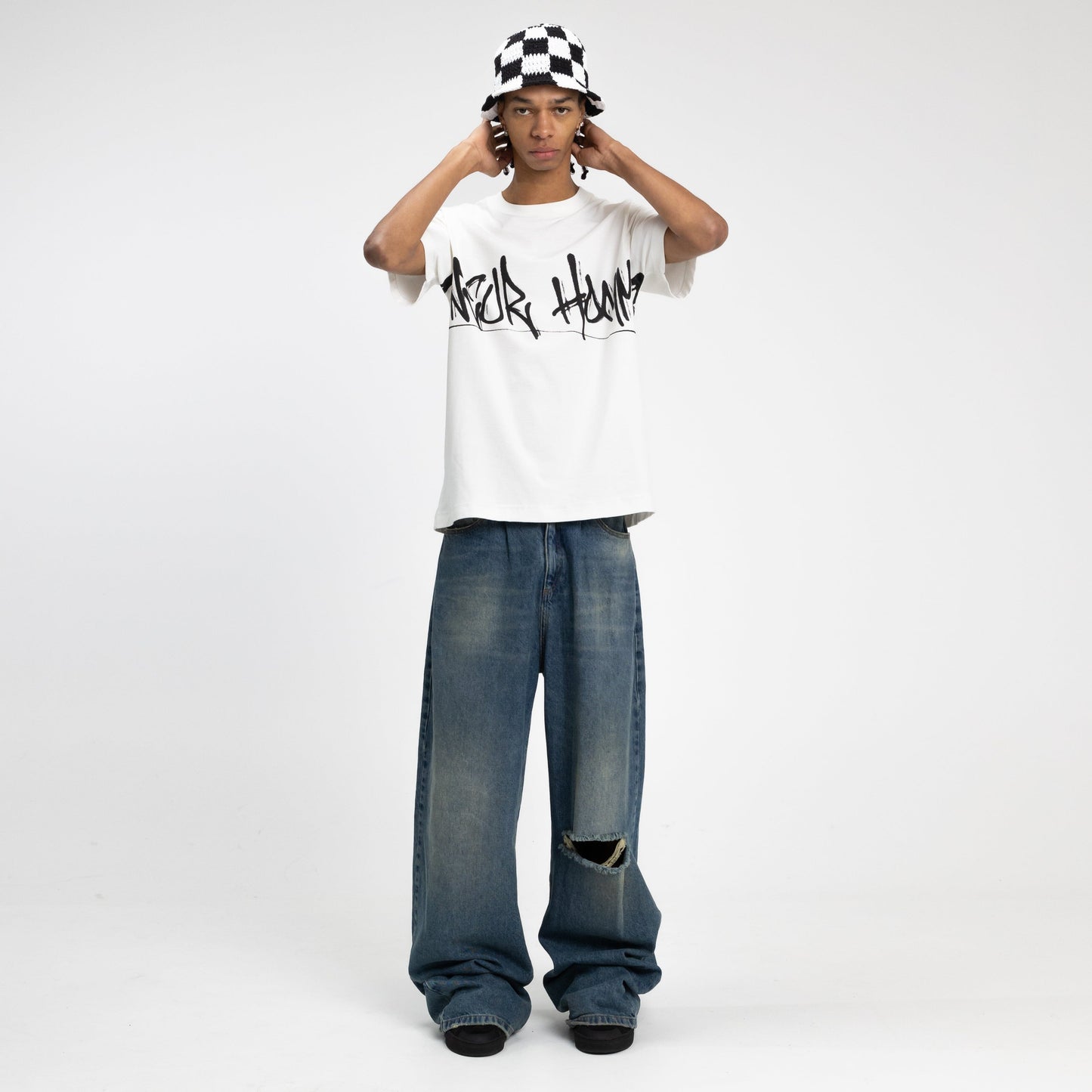 Graffiti All Over T-Shirt in White