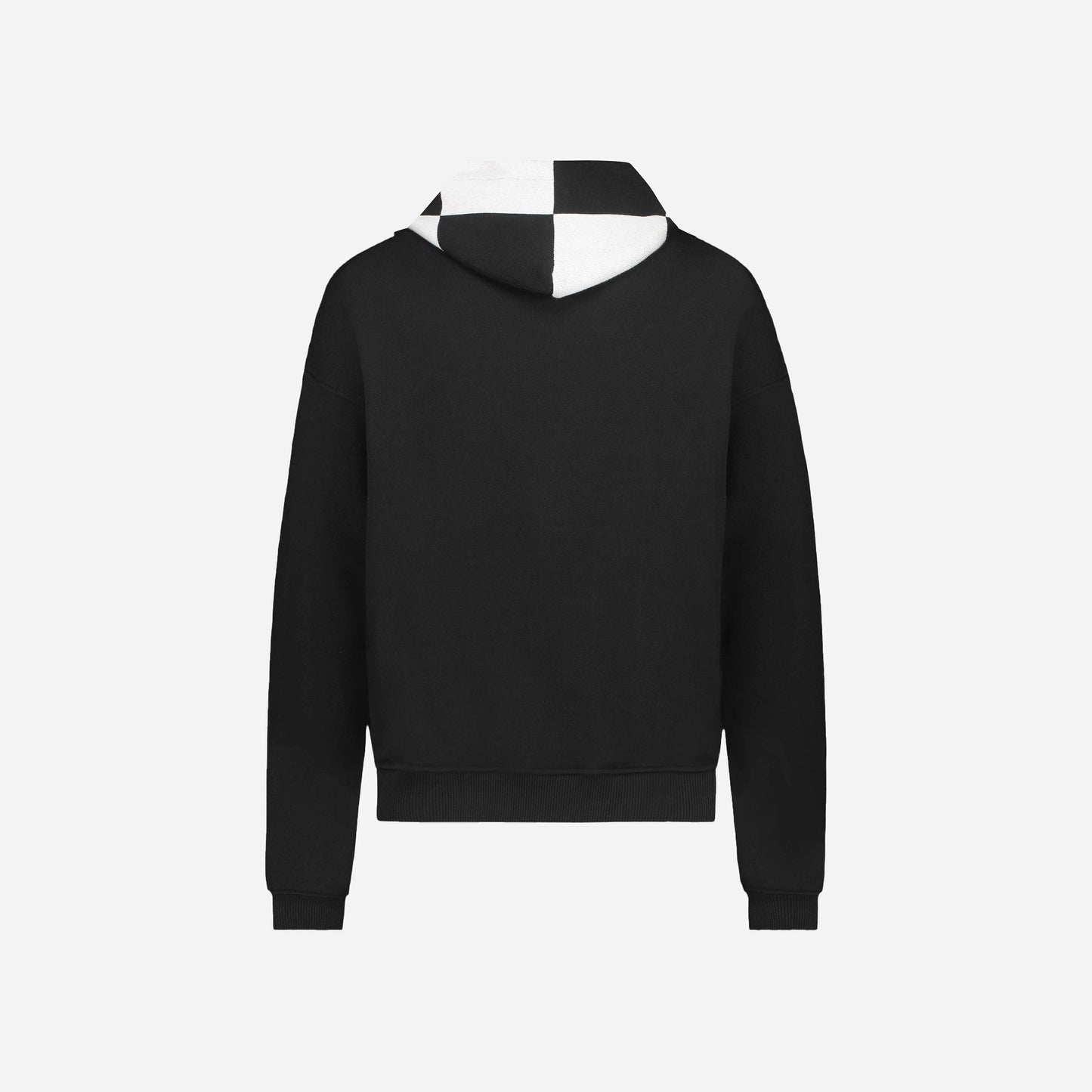 Knitted Hood hoodie in Black