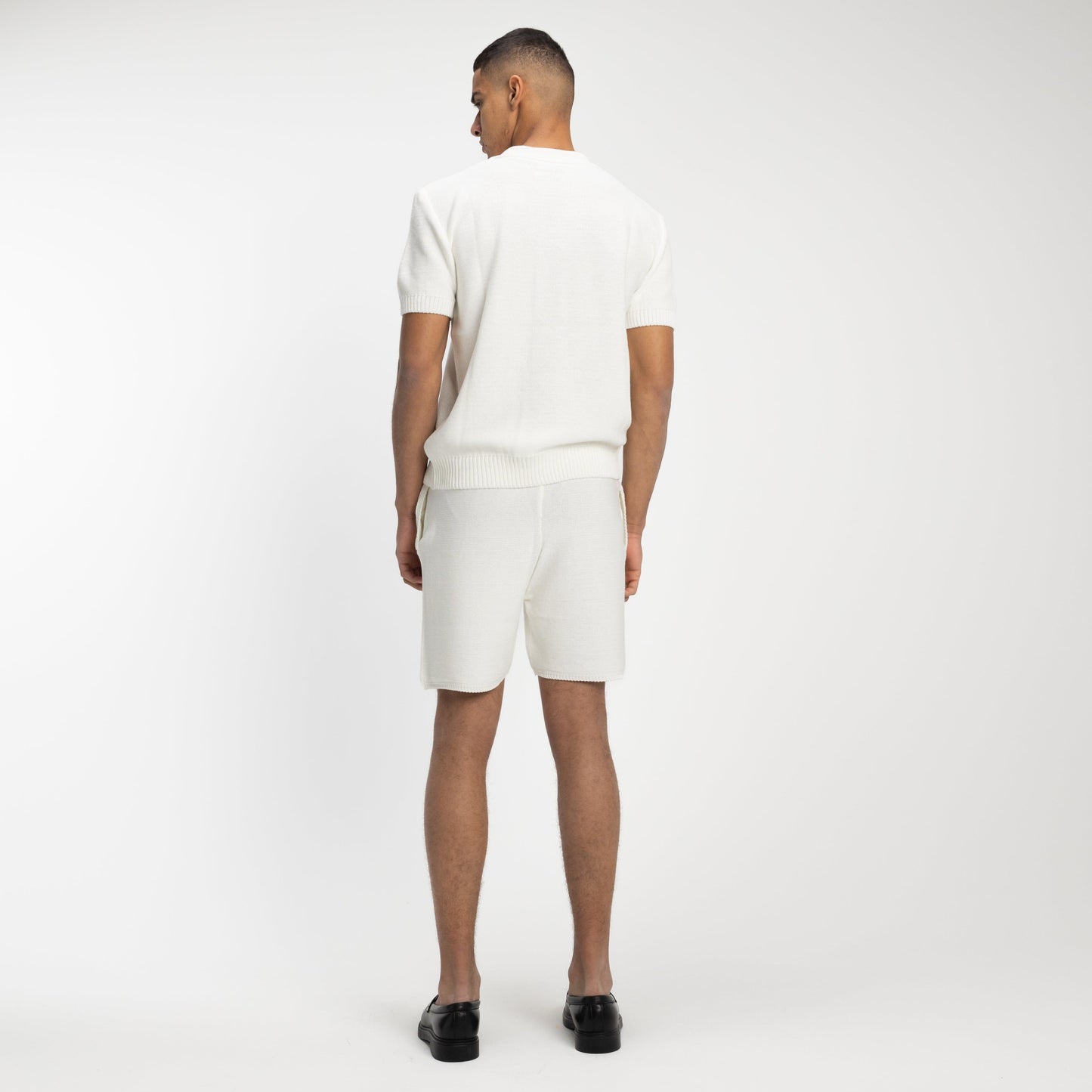 Knitted Polo in Creme