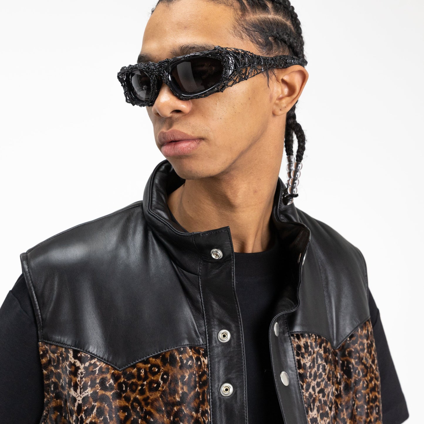 Padded Gilet in Panther