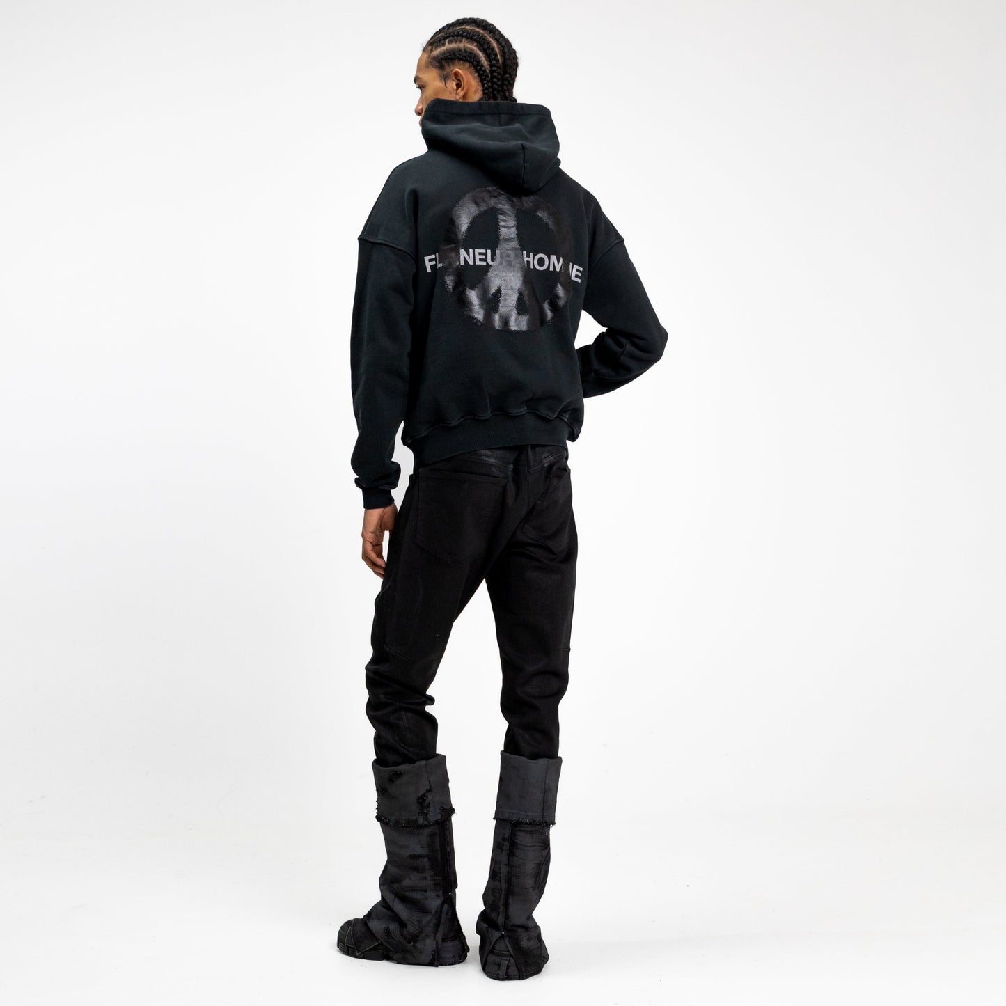 Peace Hoodie in Black