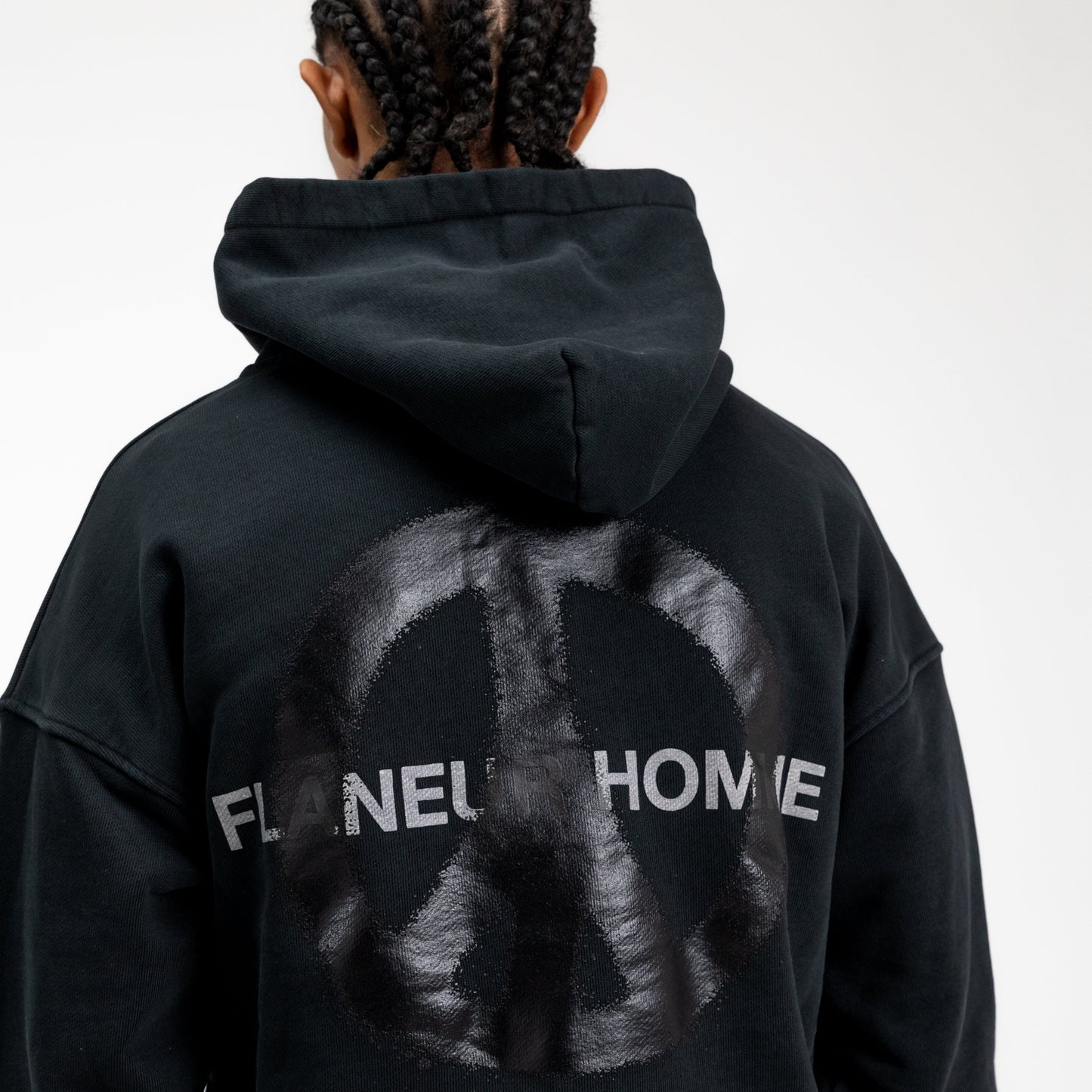 Peace Hoodie in Black