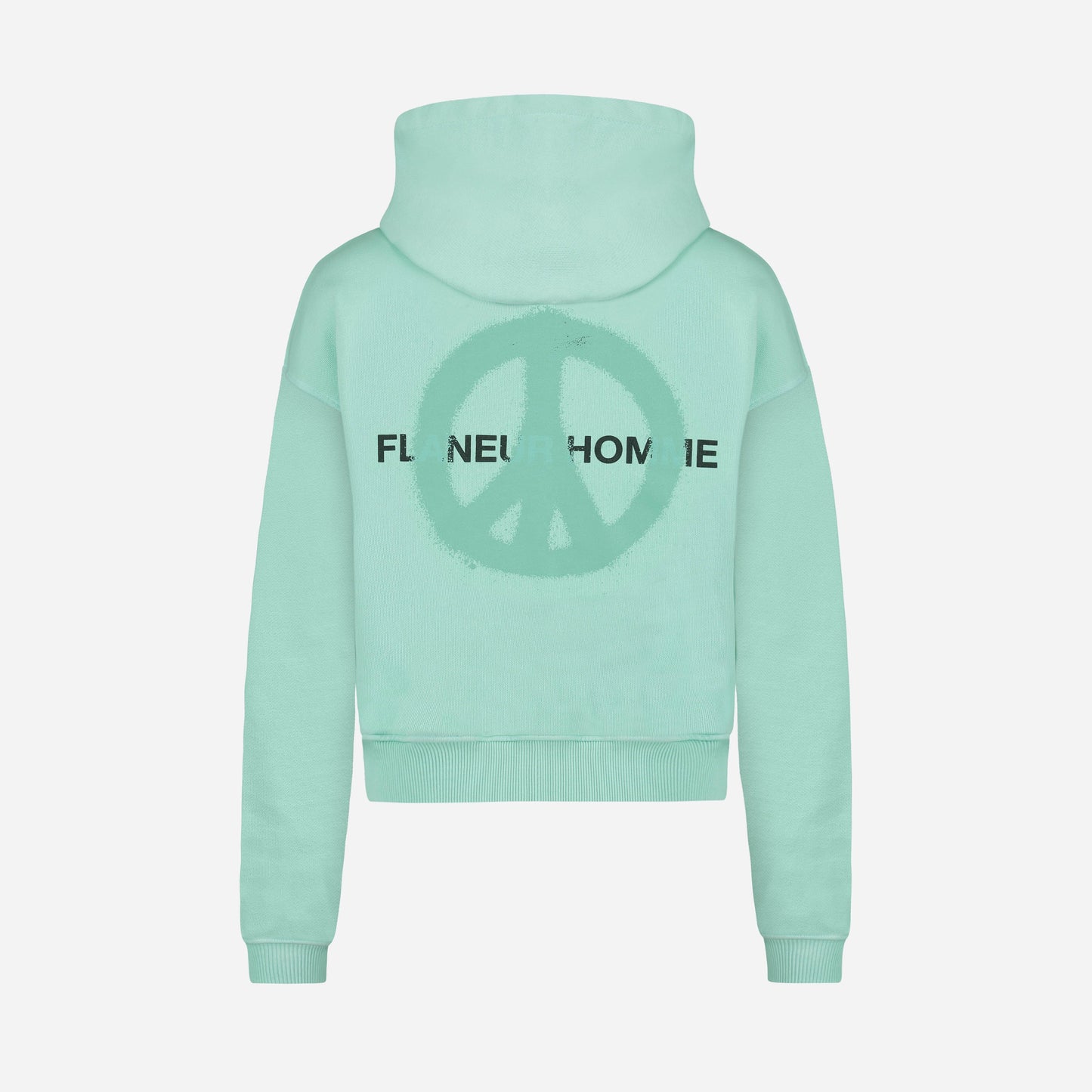 Peace Zip-Up Hoodie in Tiffany