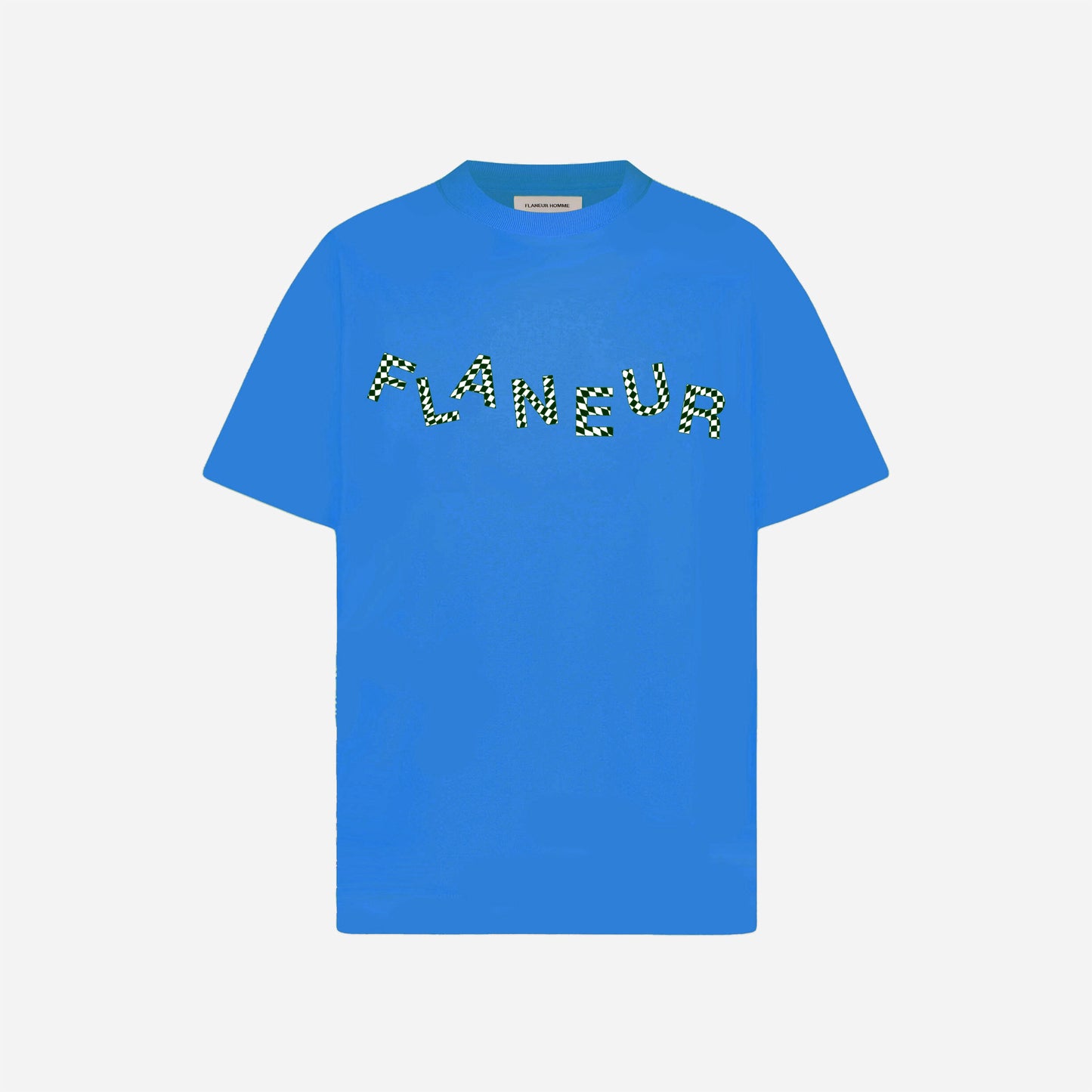 Shuffled Logo T-Shirt Blue