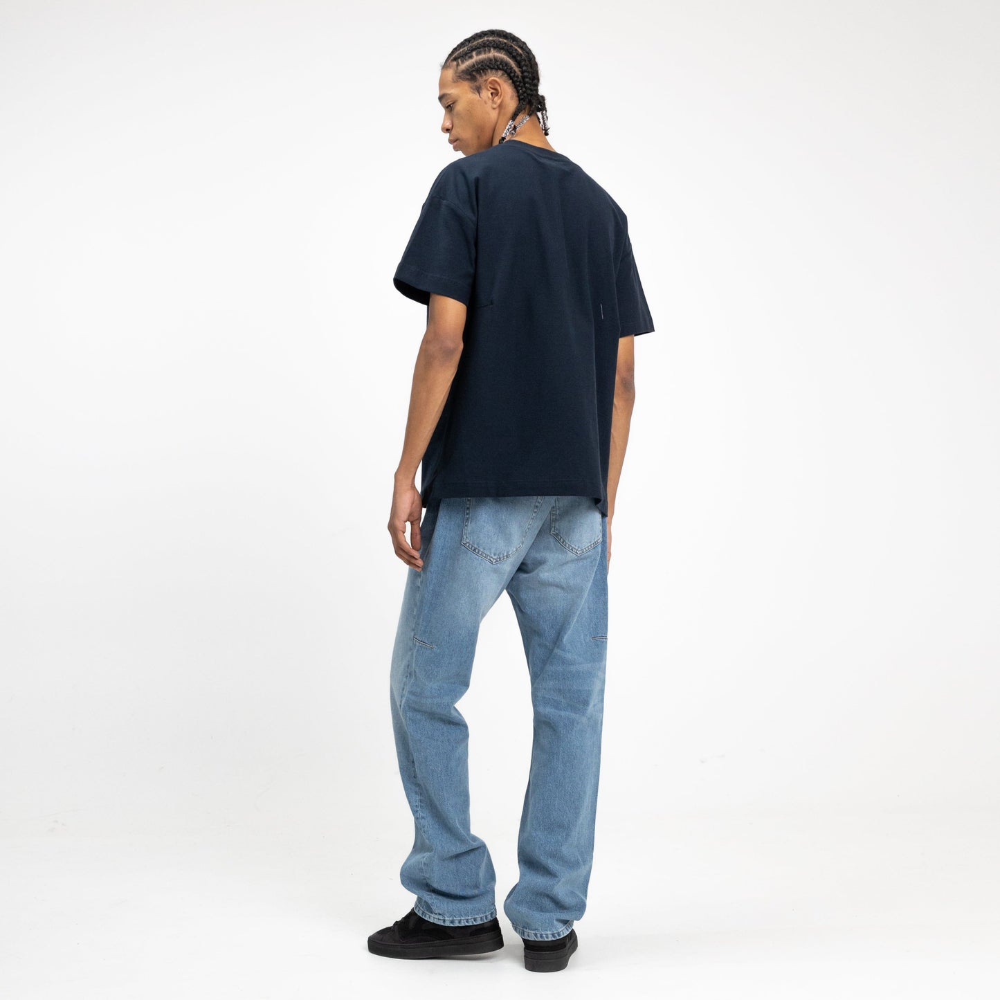 Straight Jeans in Blue Denim