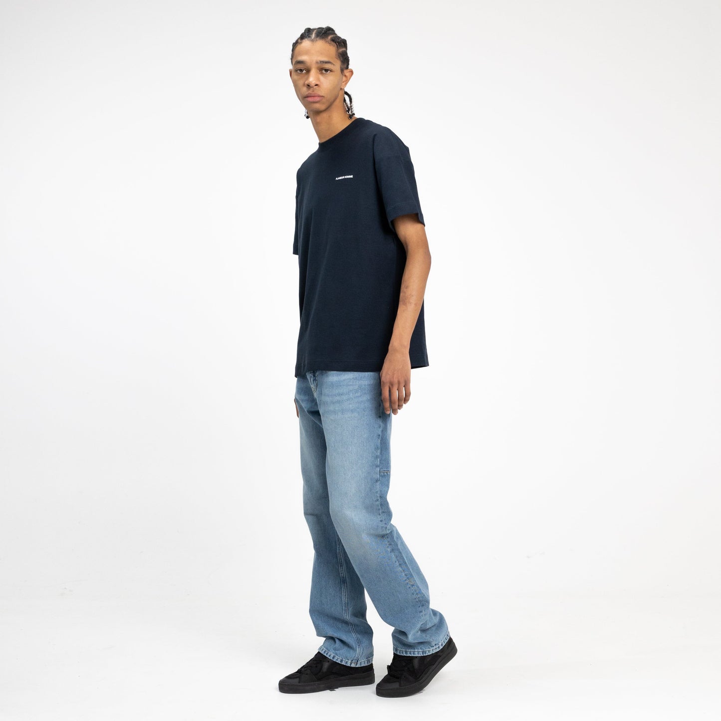 Straight Jeans in Blue Denim