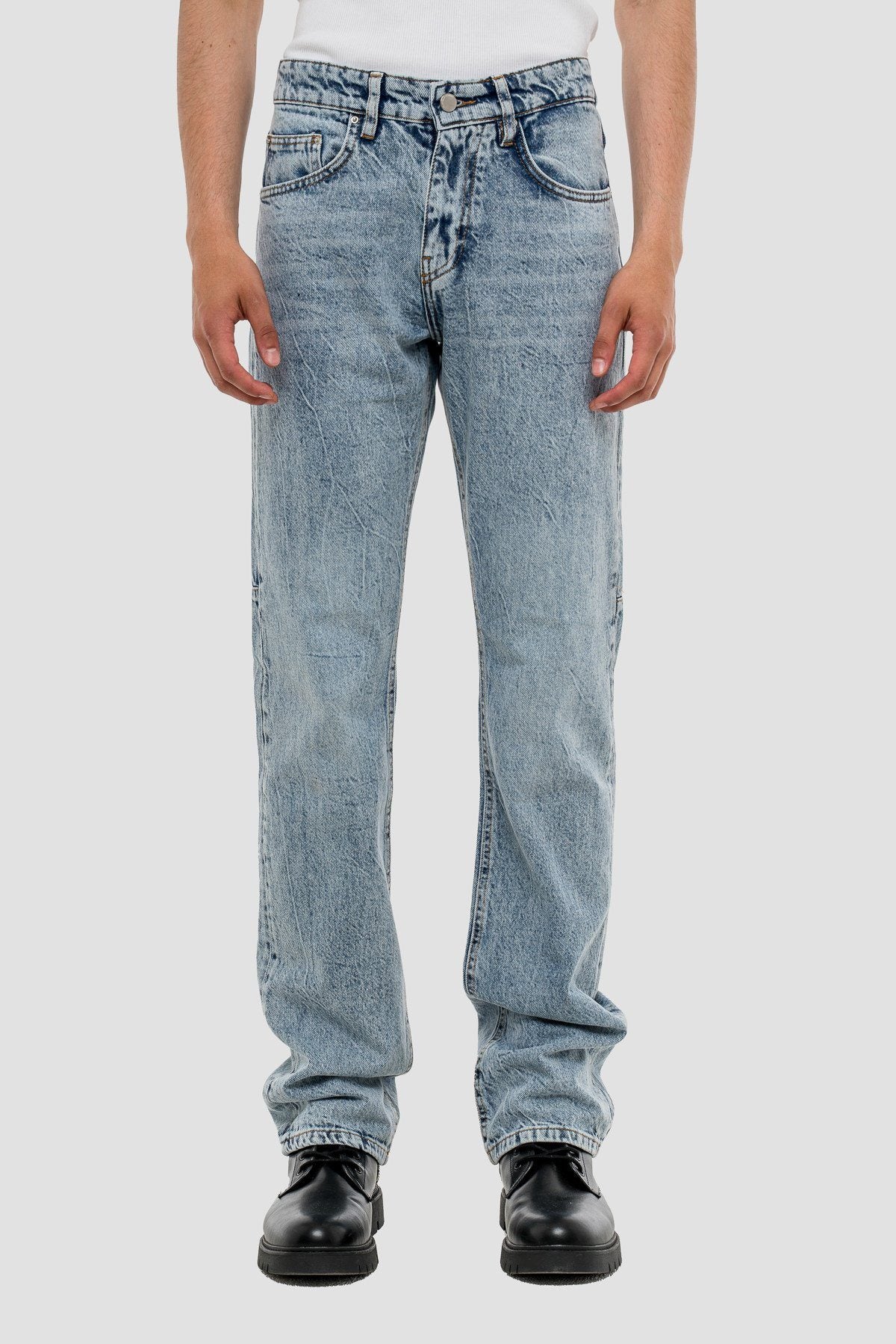 Straight Jeans in Blue Denim