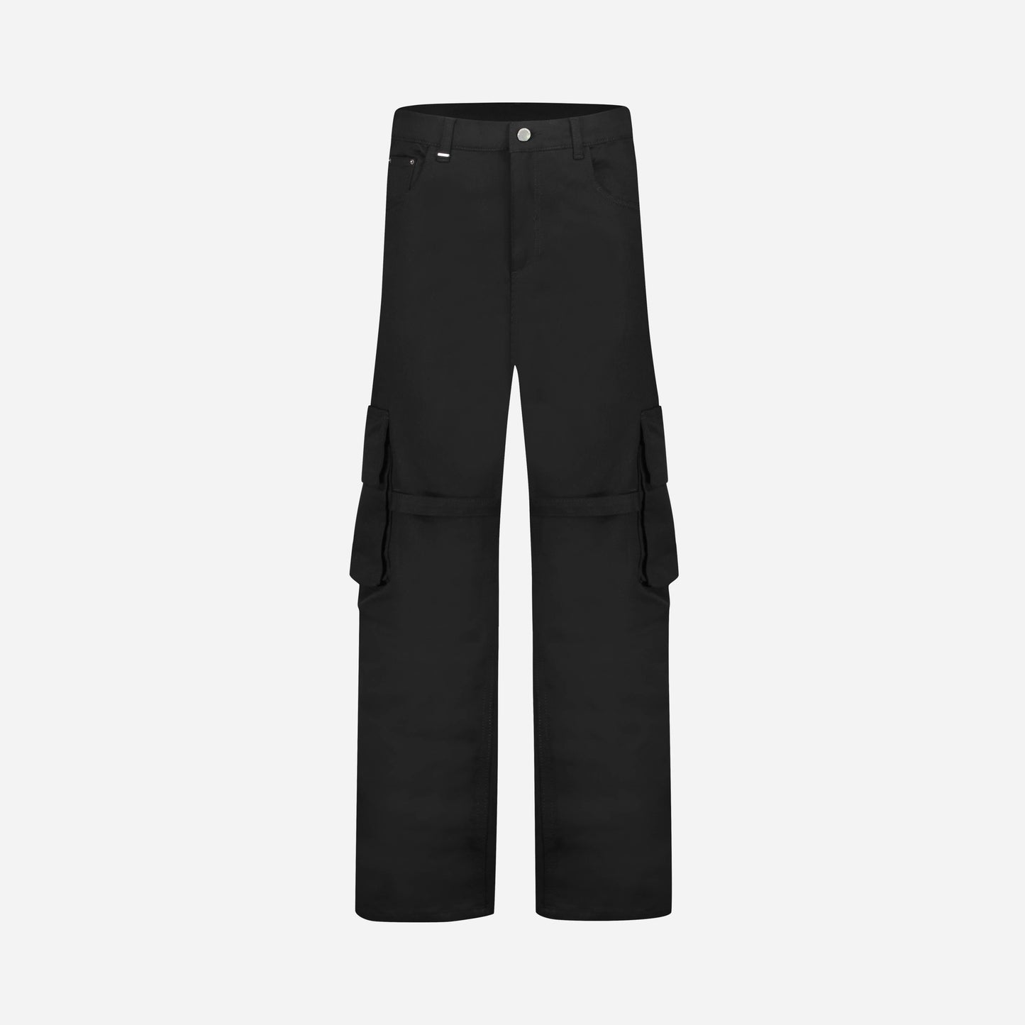 Strap Cargo Pants in Black