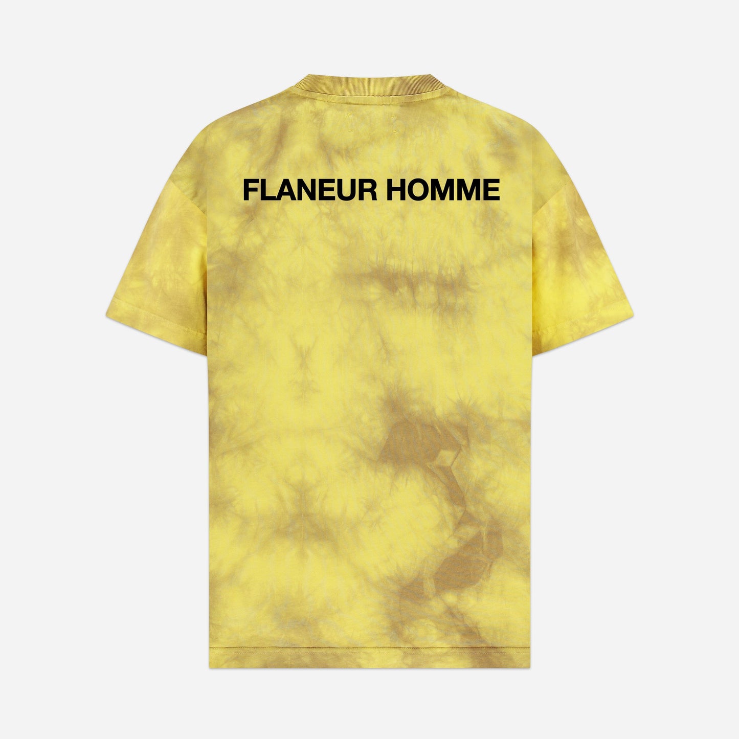 Tie Dye 'Double Print' T-Shirt in Yellow