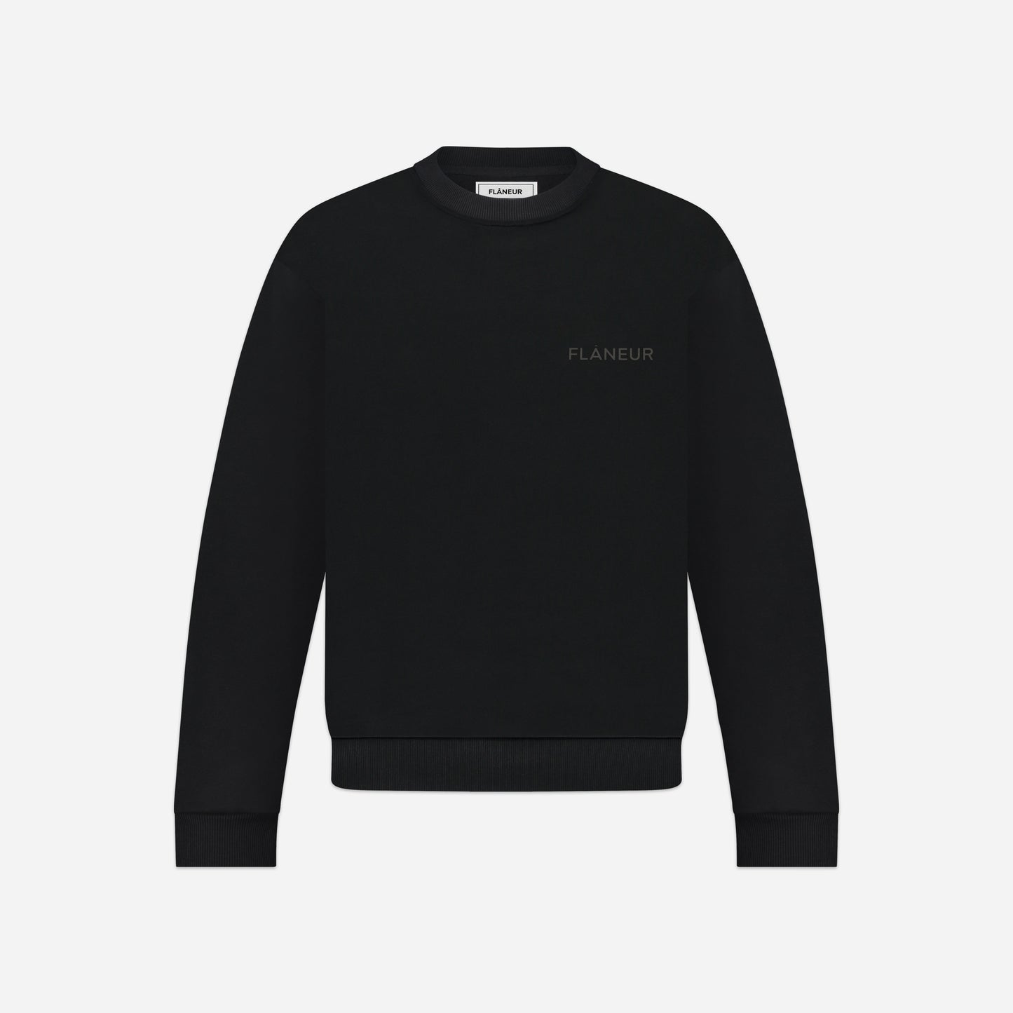 Tonal Logo Sweater Black