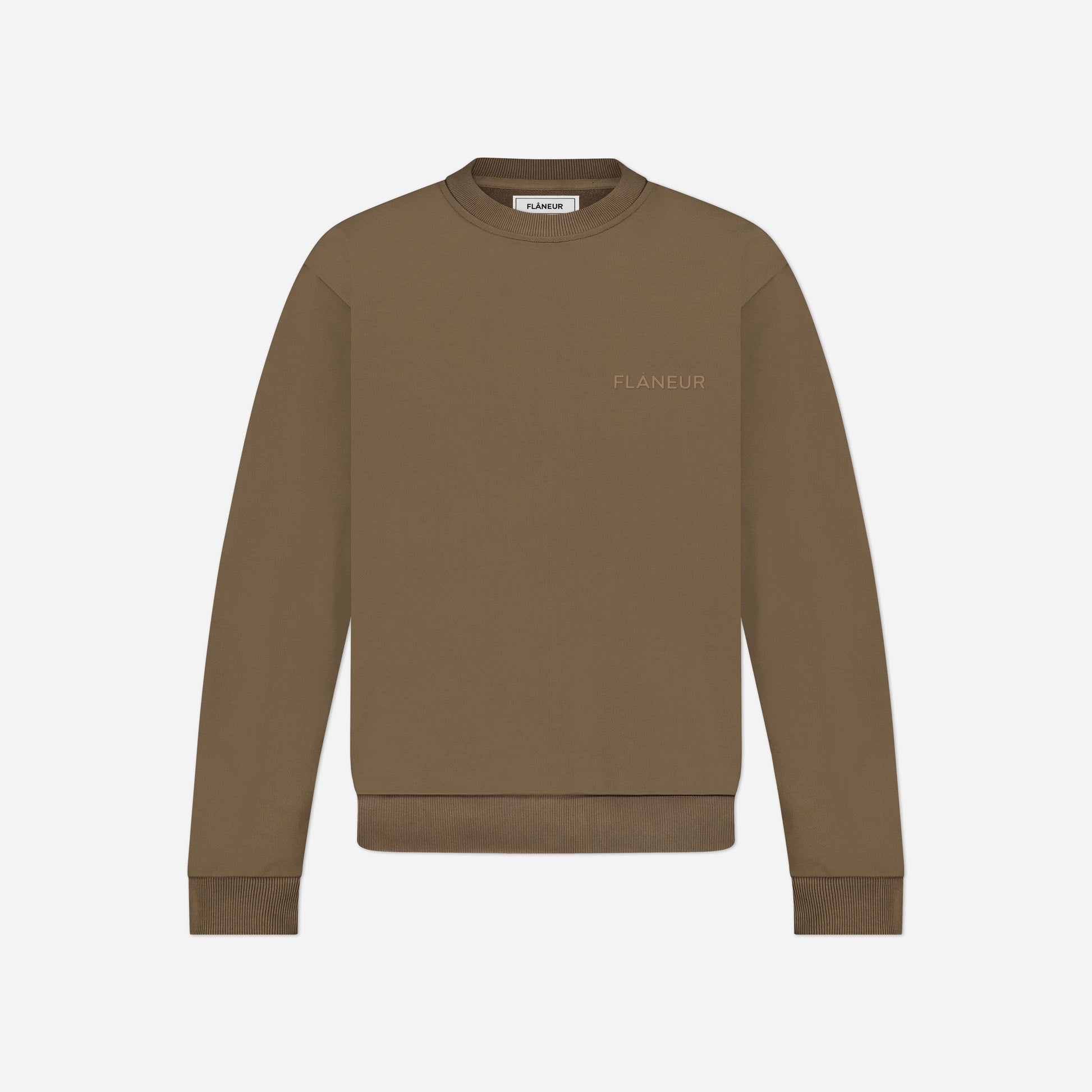 Tonal Logo Sweater Brown