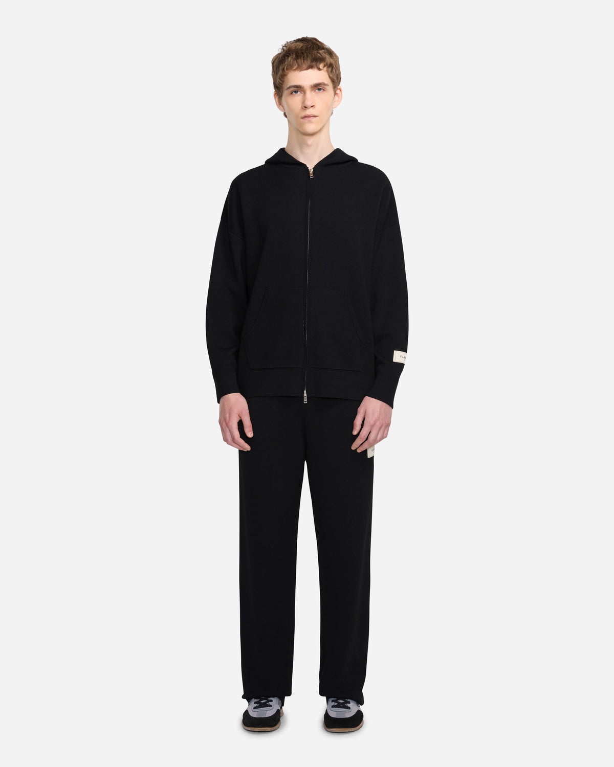 Atelier Knit Zip-Up | Black