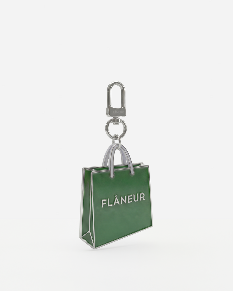 Shopping Bag Keychain | Green