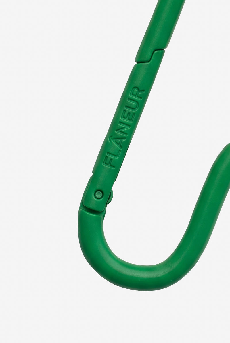Logo Carabiner Keychain | Green