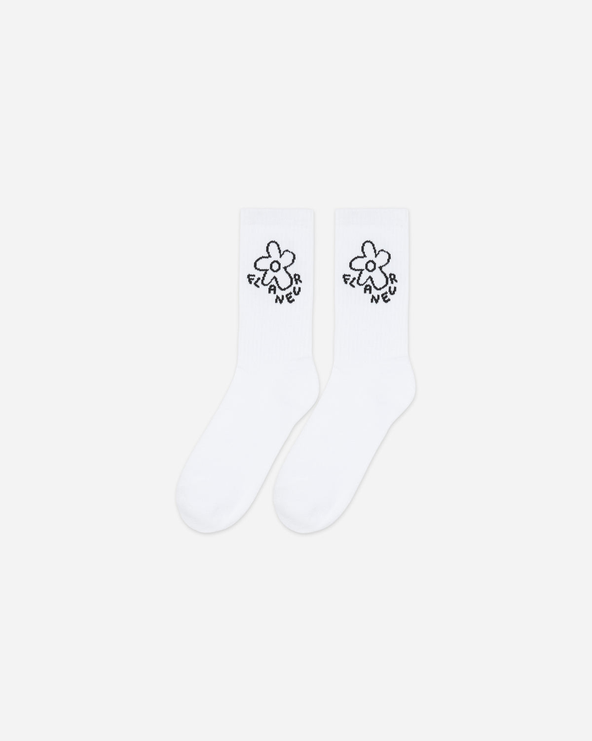 Blossom Socks | White/Black