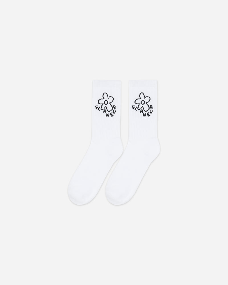 Blossom Socks | White/Black