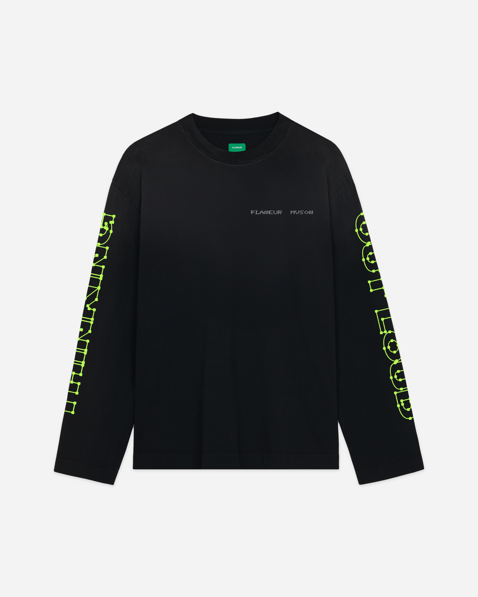 Mvson Schwarzes Langarmshirt | Schwarz
