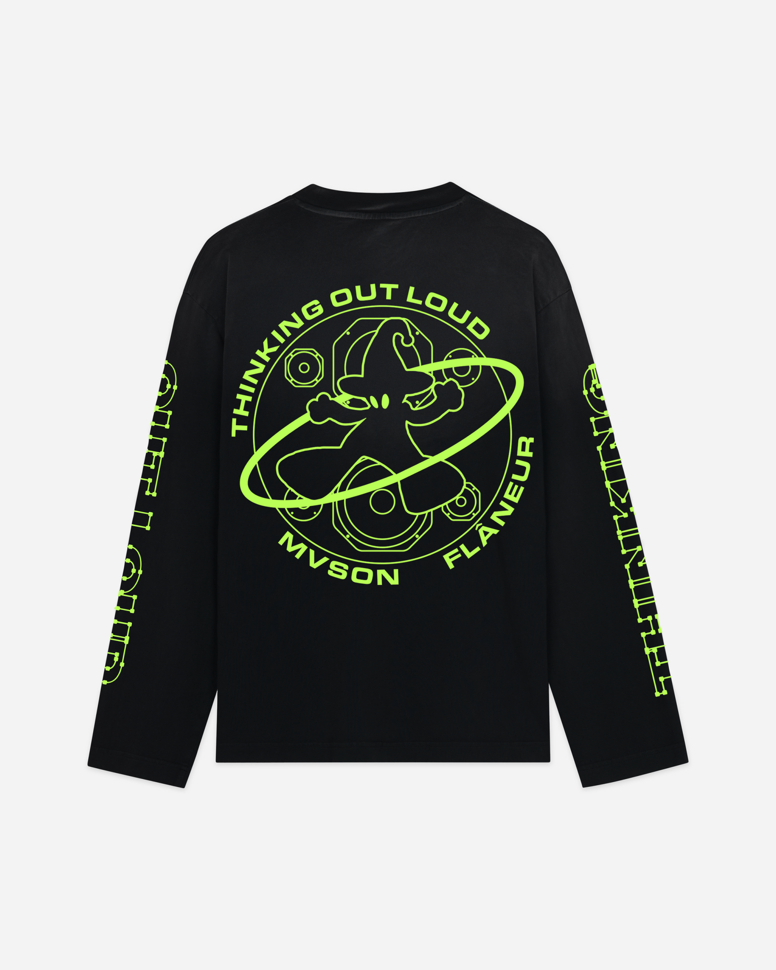 Mvson Schwarzes Langarmshirt | Schwarz