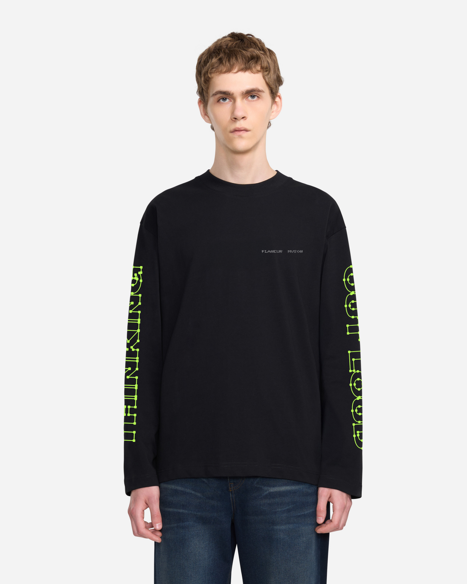 Mvson Schwarzes Langarmshirt | Schwarz
