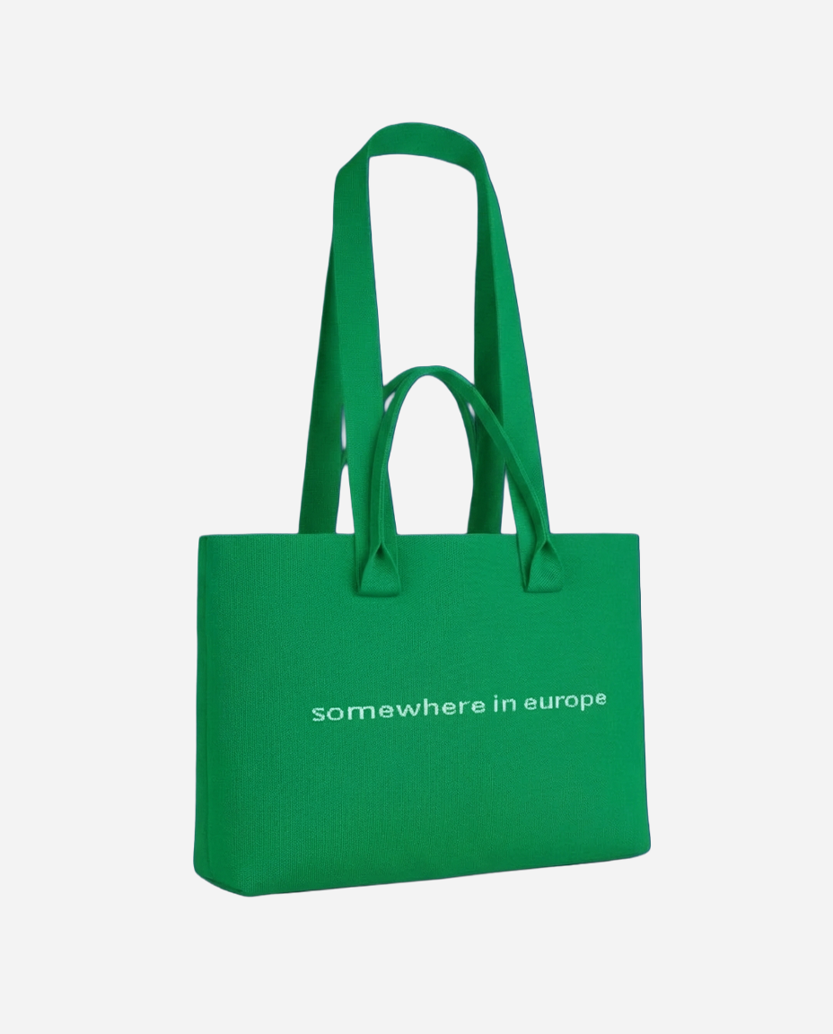 Knitted Tote Bag | Groen