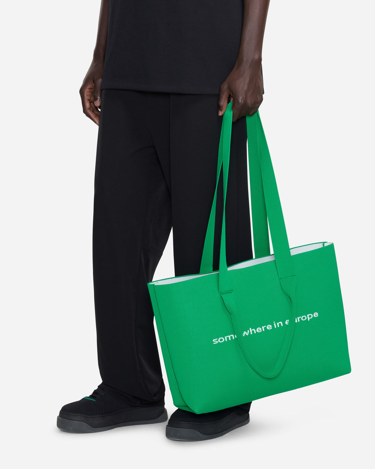 Knitted Tote Bag | Grün