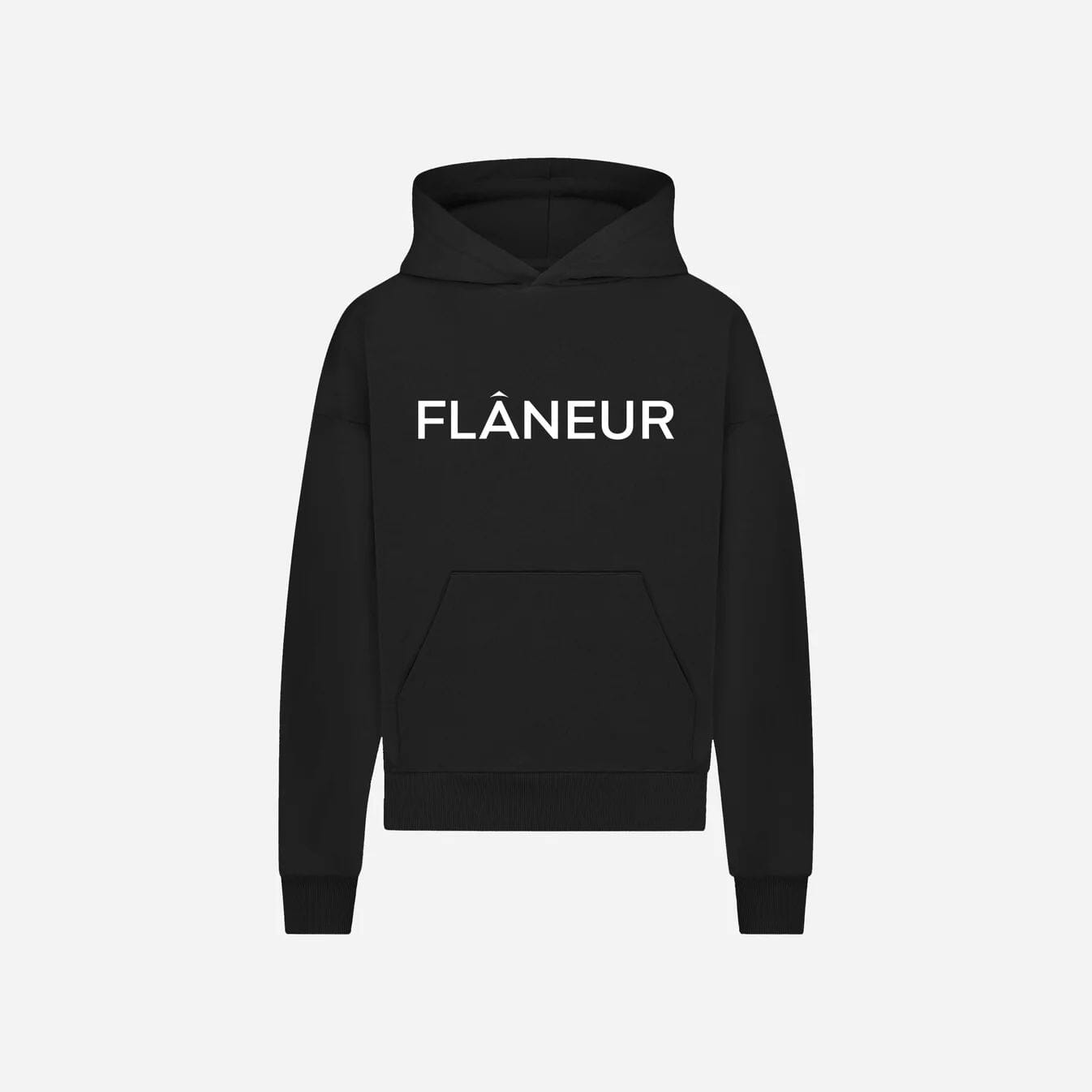 Printed Logo Hoodie | Black