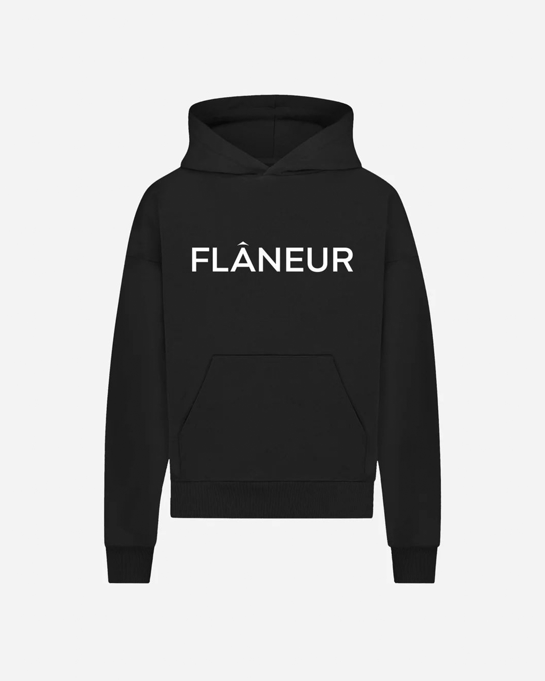 Printed Logo Hoodie | Black