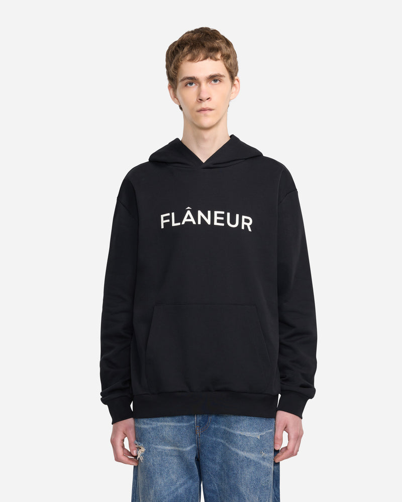 Printed Logo Hoodie | Black