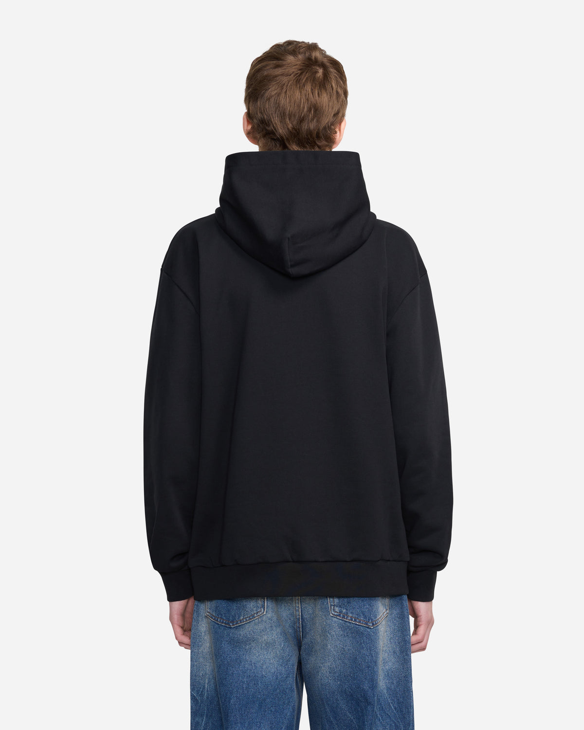 Printed Logo Hoodie | Black