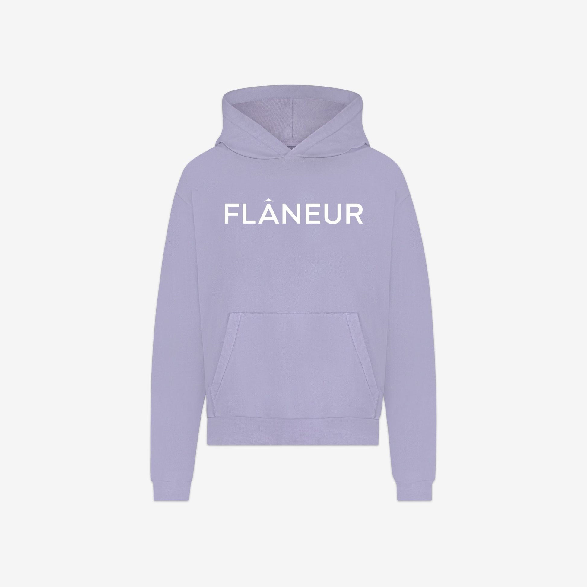 Printed Logo Hoodie | Purple