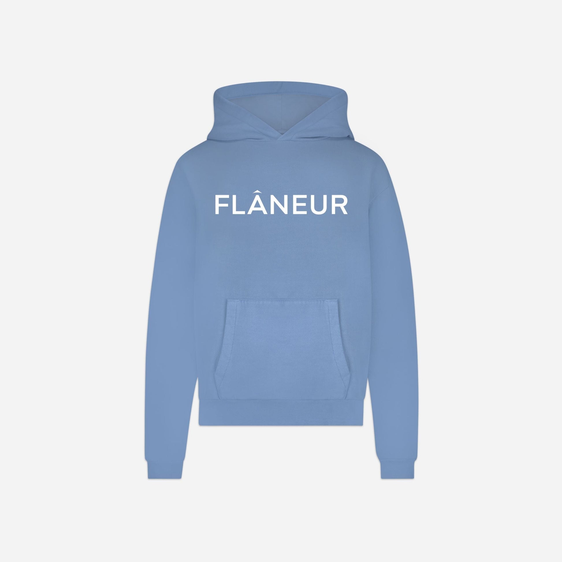 Printed Logo Hoodie | Blue