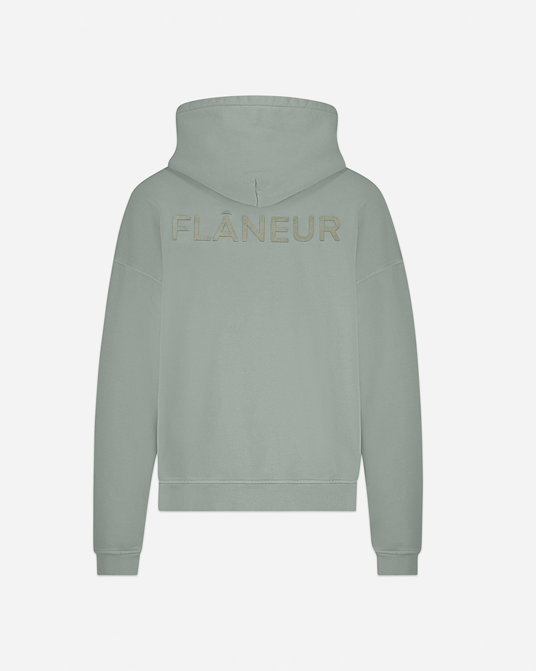 Double Logo Washed Hoodie (500GSM) | Sage